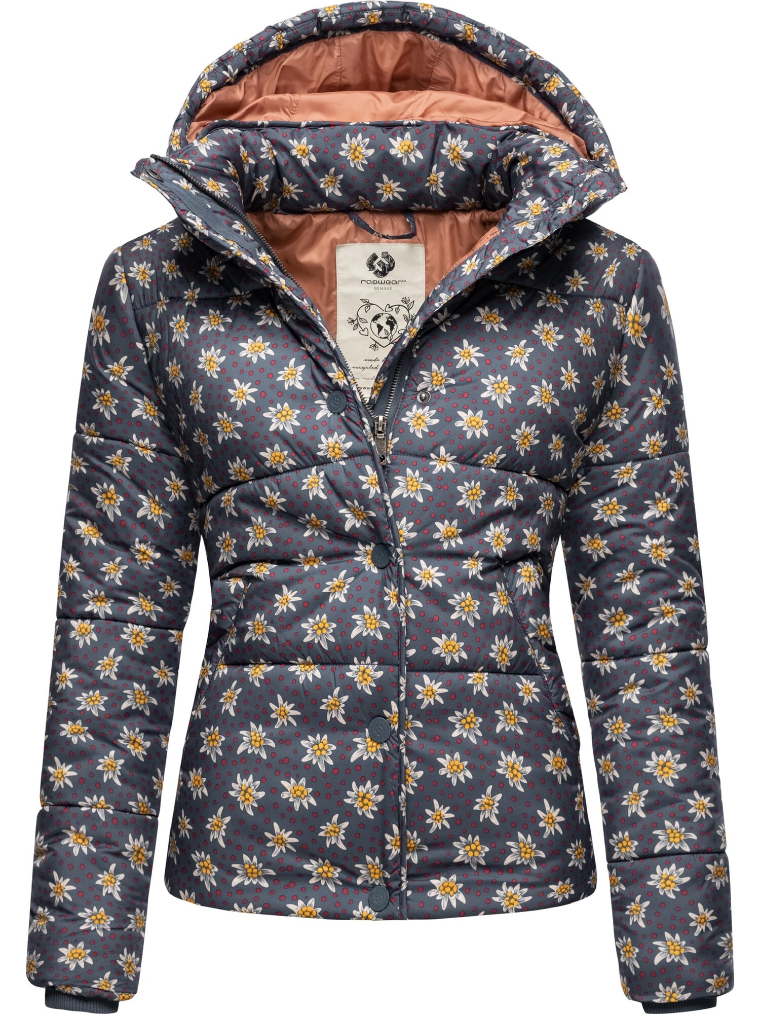 Ragwear Téli dzseki  galambkék / sárga / rózsaszín / fehér akciós termékkép 1
