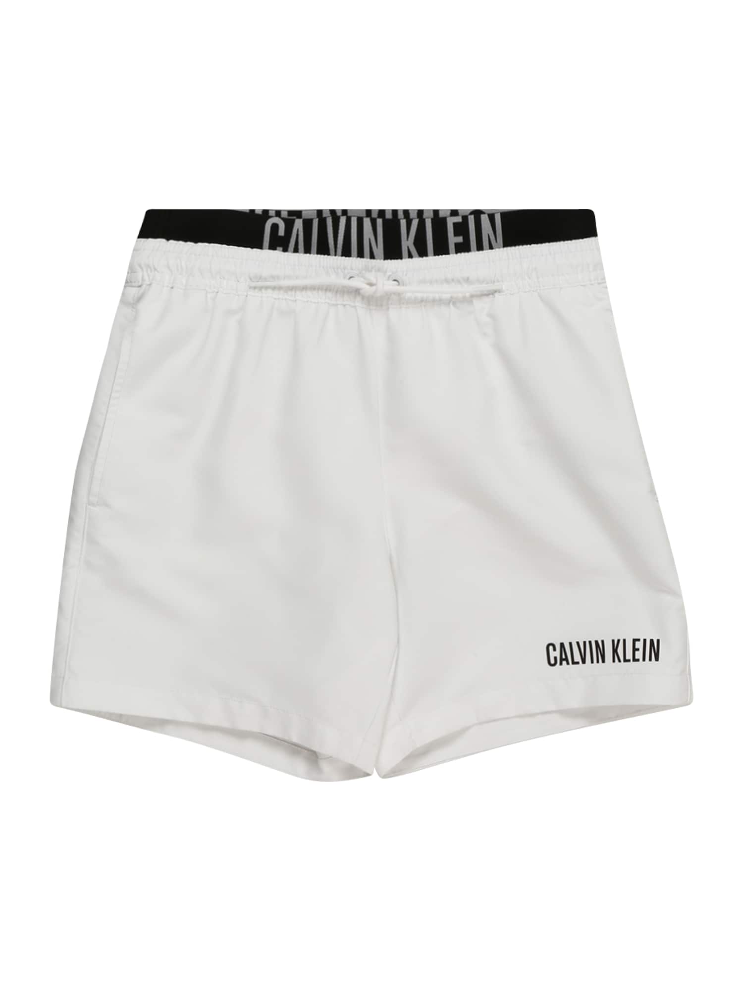 Calvin Klein Swimwear Шорти за плуване 'Intense Power '  черно / бяло