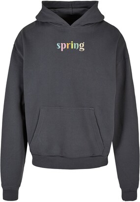 Merchcode Sweatshirt ‘Spring – Spring’ Donkergrijs / Gemengde kleuren