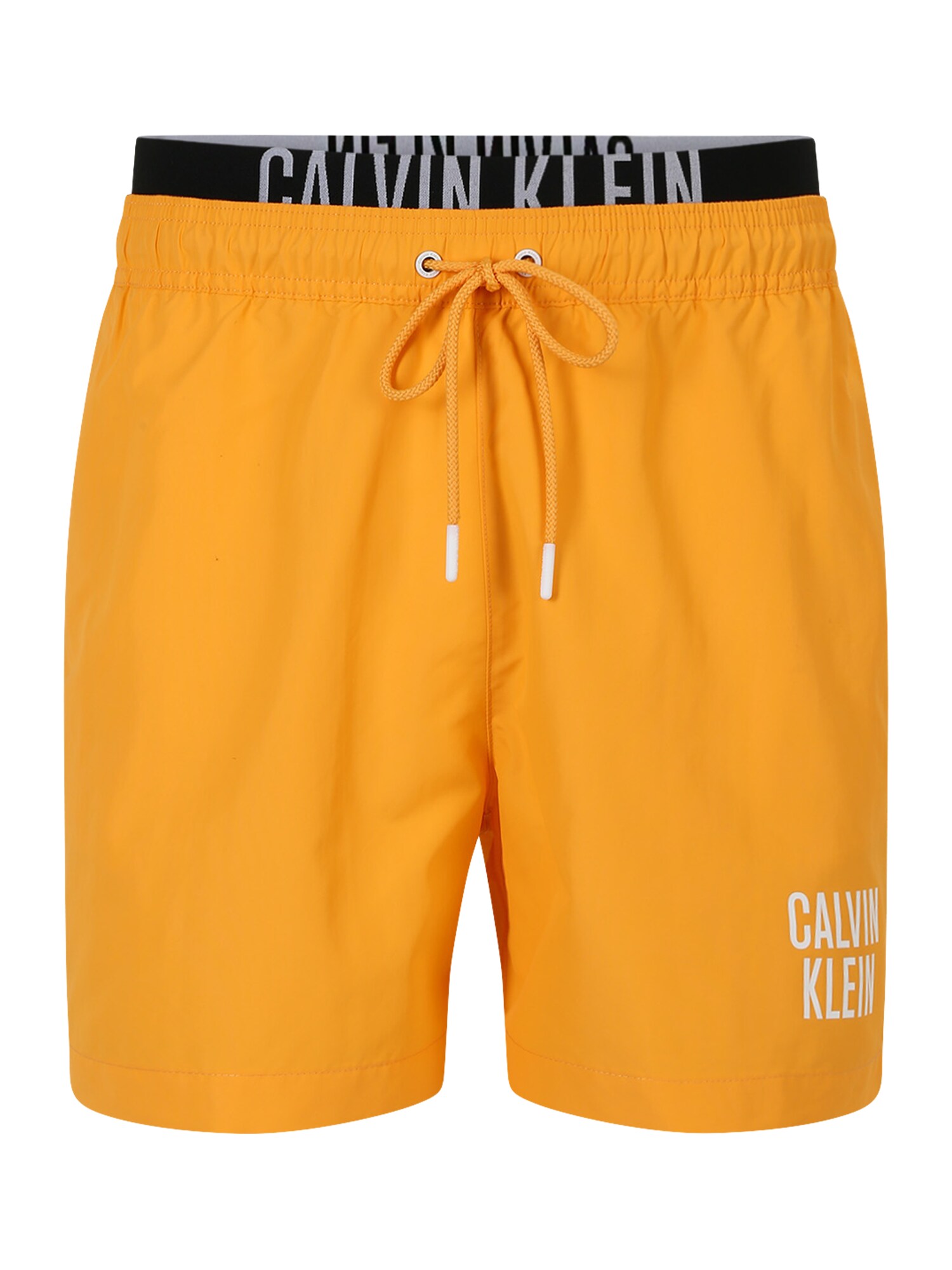 Calvin Klein Swimwear Шорти за плуване  сиво / оранжево / черно / бяло