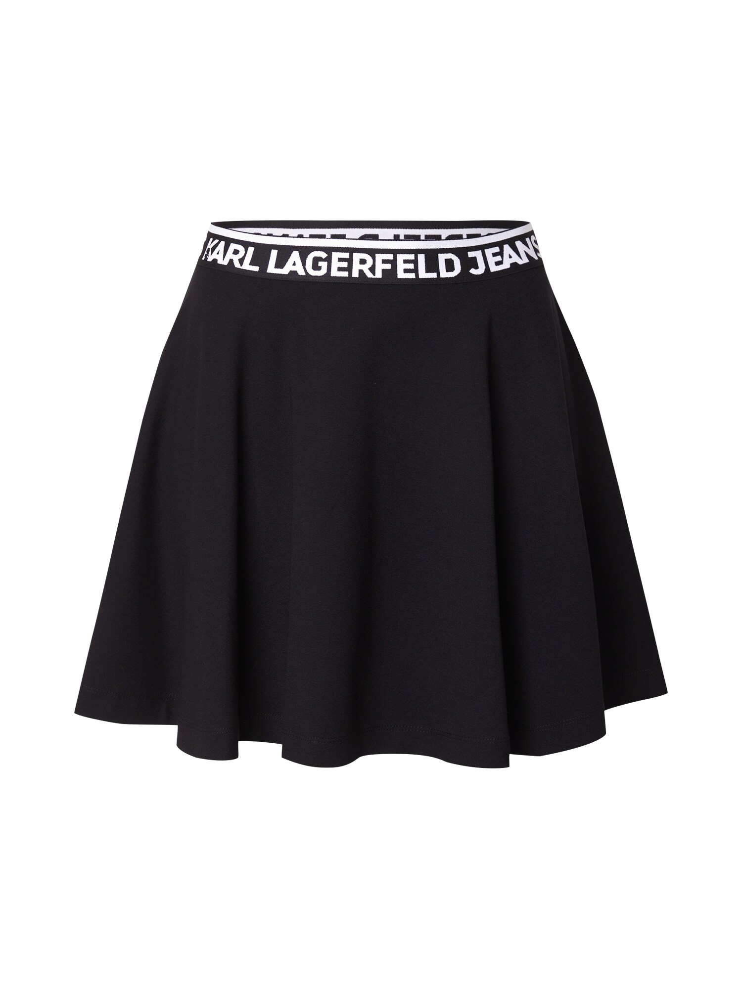 KARL LAGERFELD JEANS Fustă  negru / alb