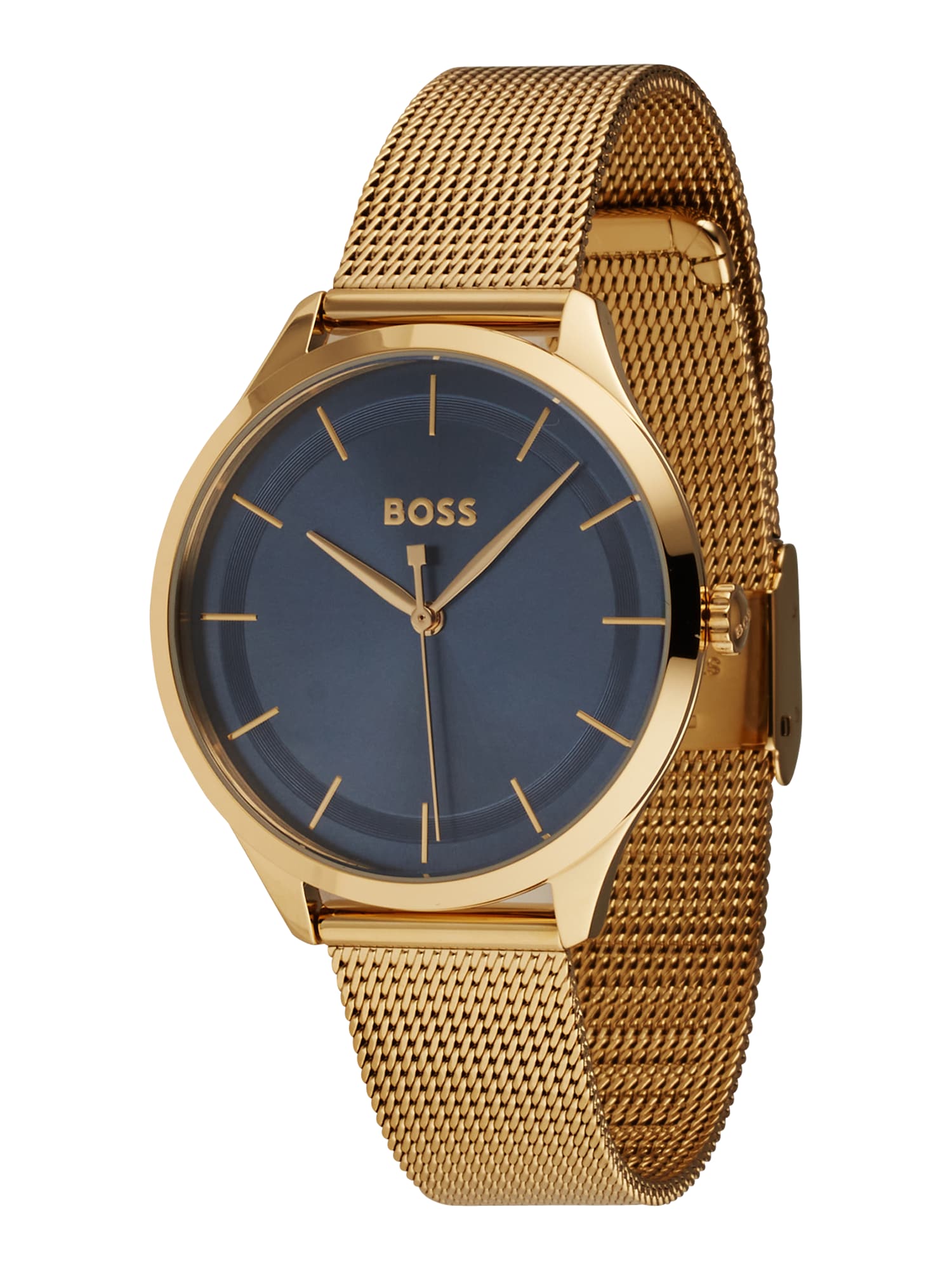 BOSS Black Analoginis (įprasto dizaino) laikrodis auksas / violetinė-mėlyna