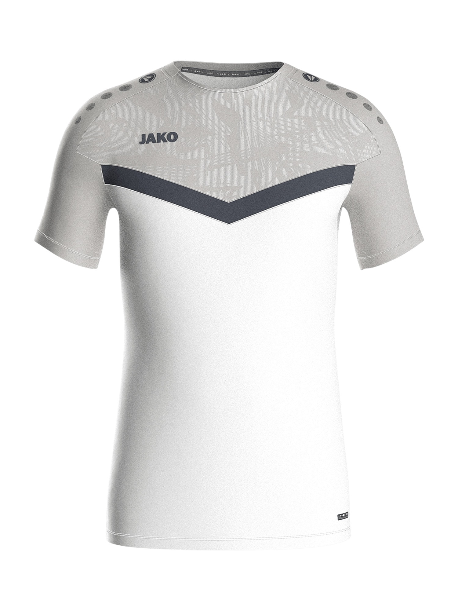 JAKO Tricou funcțional  gri / negru / alb