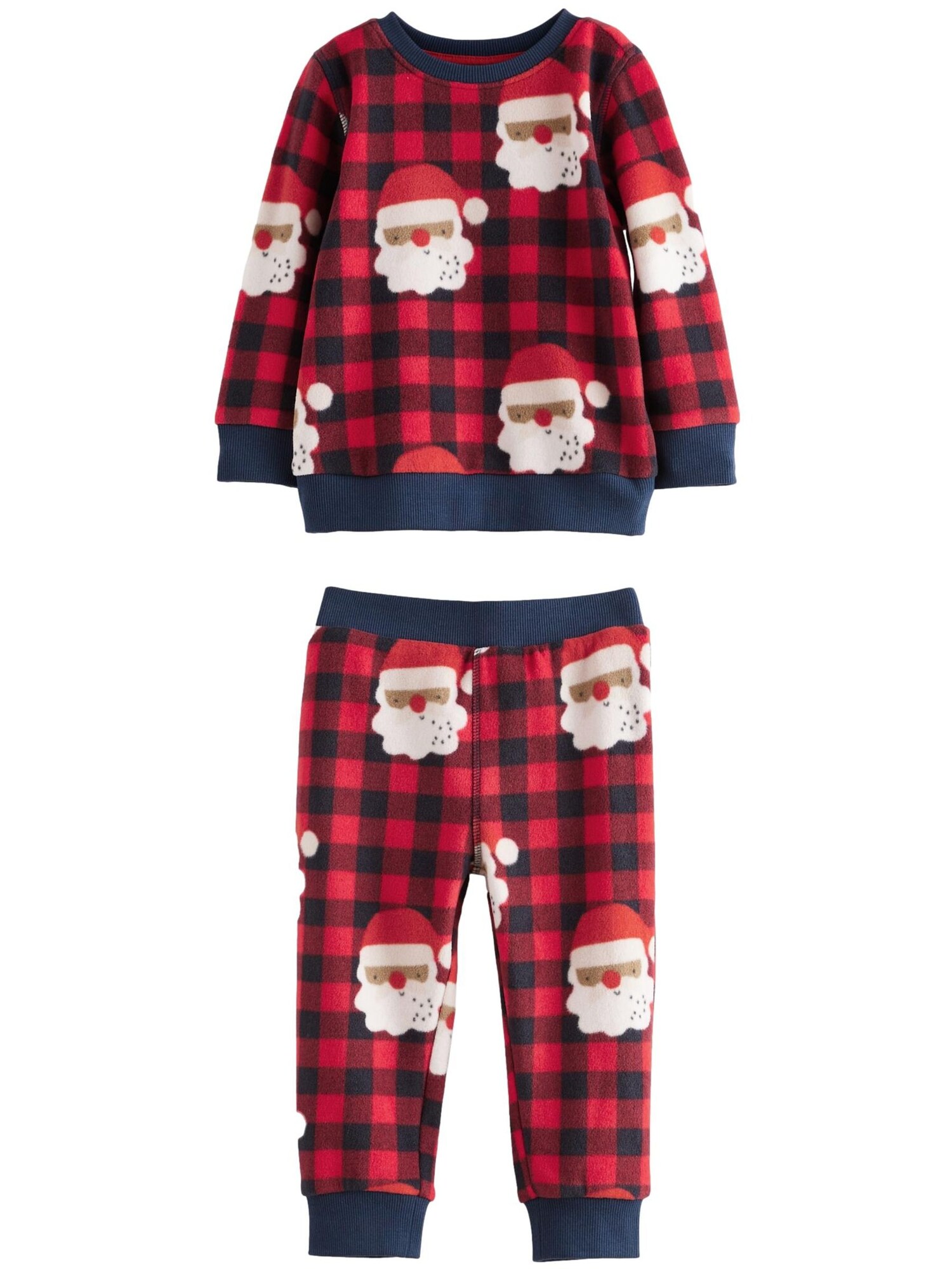 Next Pijamale  bleumarin / maro / roșu / alb