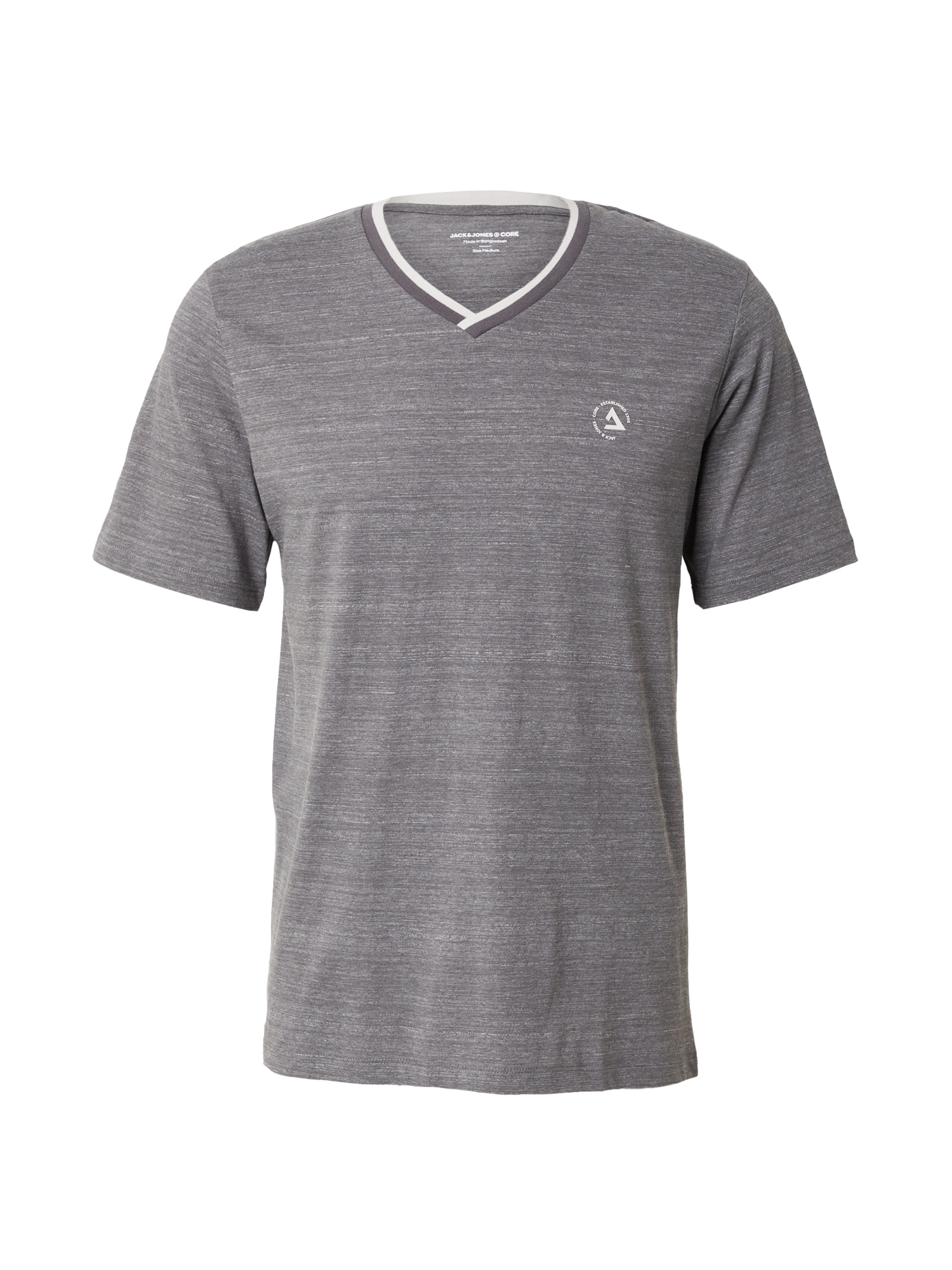 JACK & JONES Póló  bazaltszürke / fehér akciós termékkép 1