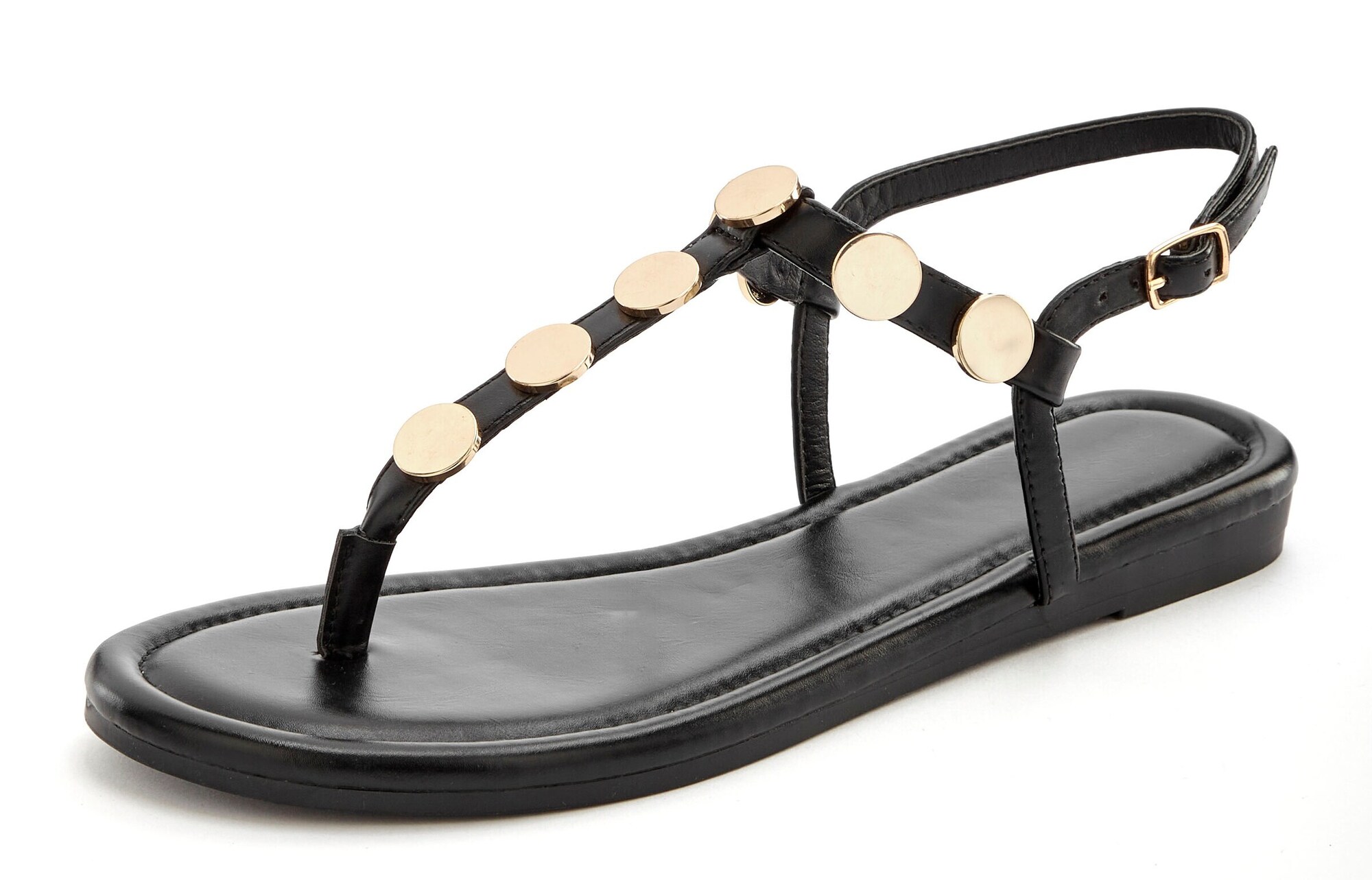 VIVANCE Flip-flops  auriu / negru