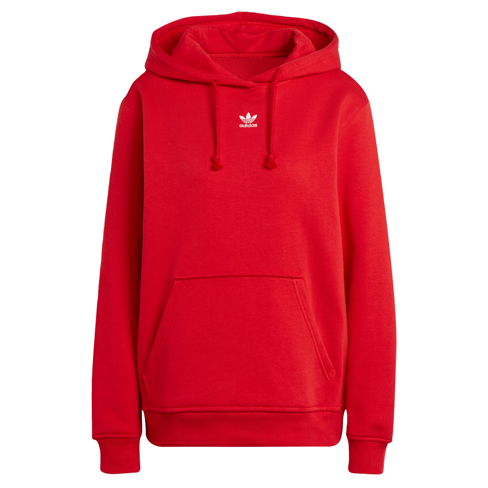 ADIDAS ORIGINALS Суичър 'Adicolor Essentials'  червено / бяло