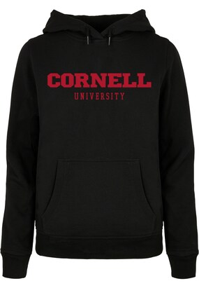 Merchcode Sweatshirt ‘Cornell University’ Bloedrood / Zwart