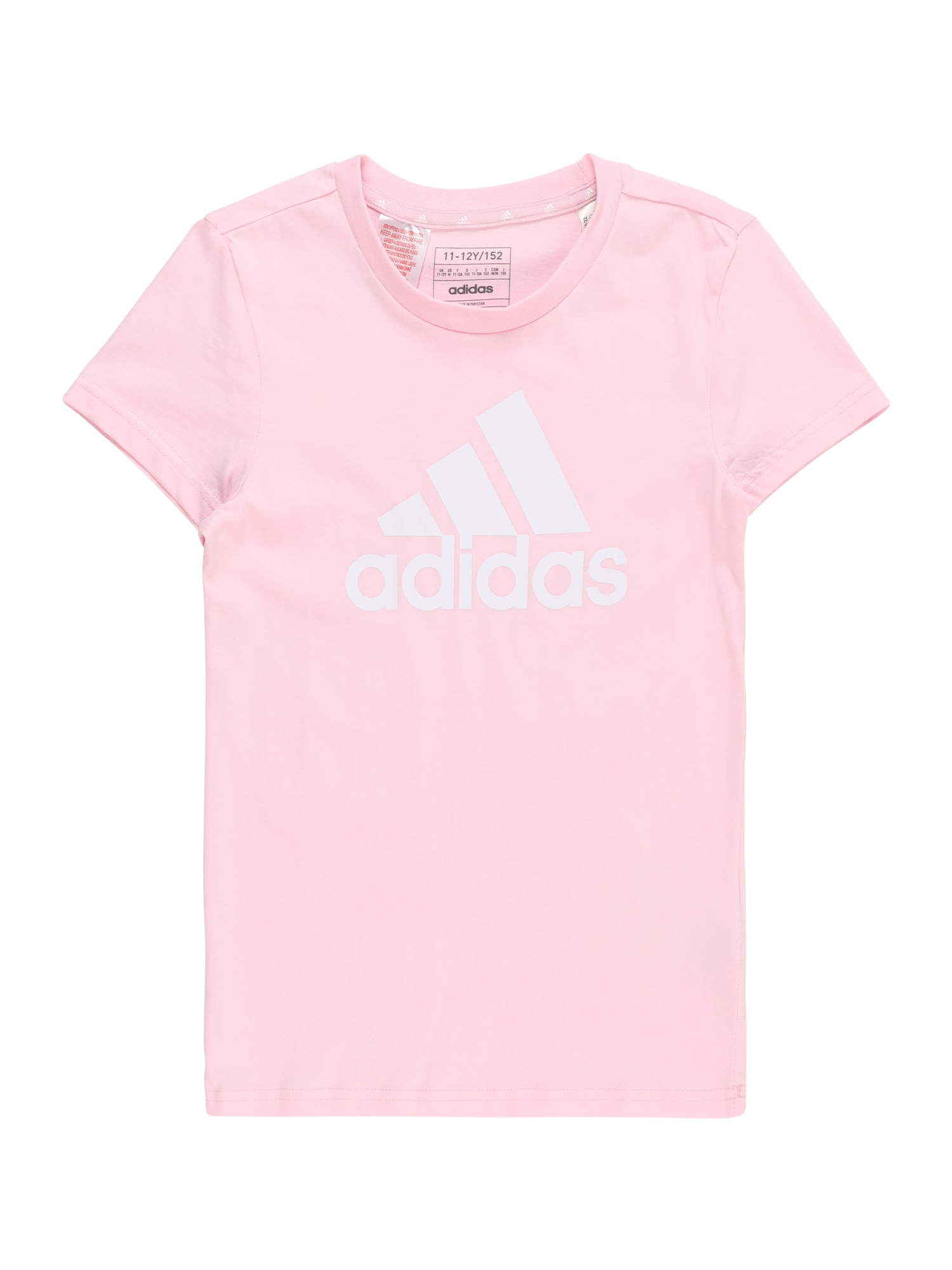 ADIDAS SPORTSWEAR Sportiniai marškinėliai 'Essentials Big Logo ' rožių spalva / balta