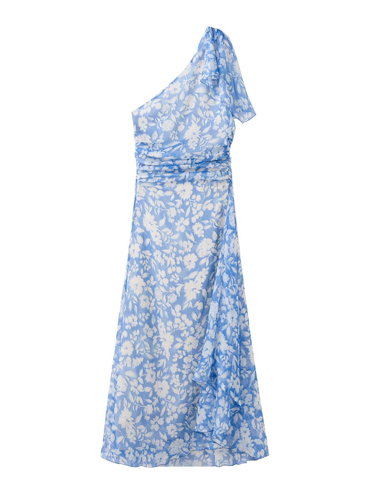 MANGO Rochie Corina azur / albastru deschis / alb natural
