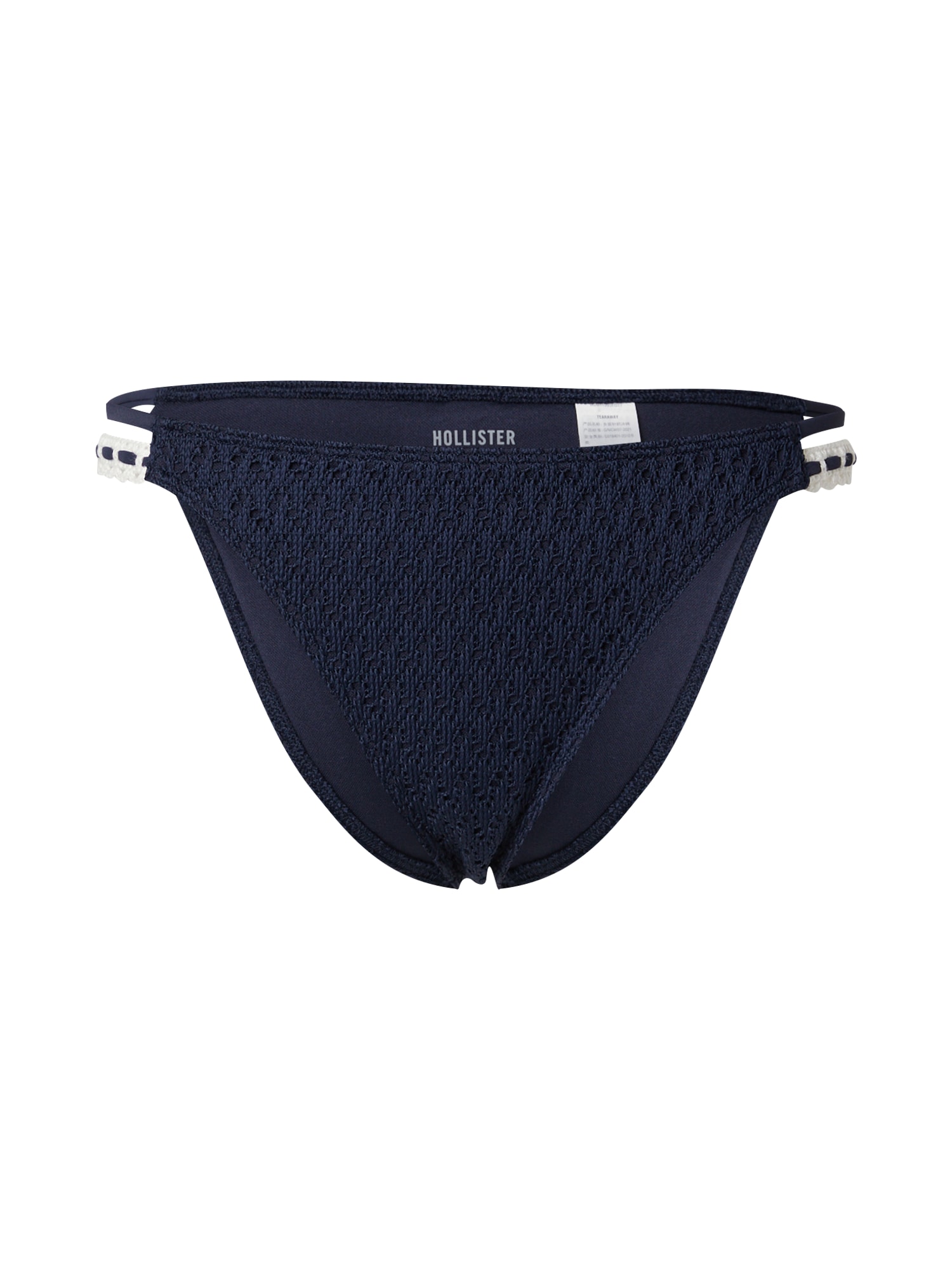 HOLLISTER Bikini nadrágok  tengerészkék / fehér akciós termékkép 1