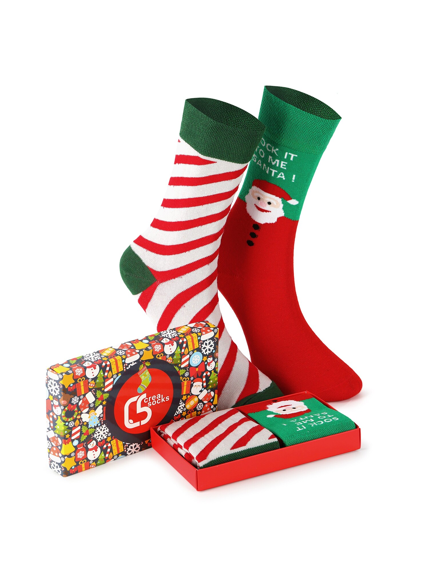 Crea Socks Calcetines 'Weihnachten Santa'  mezcla de colores