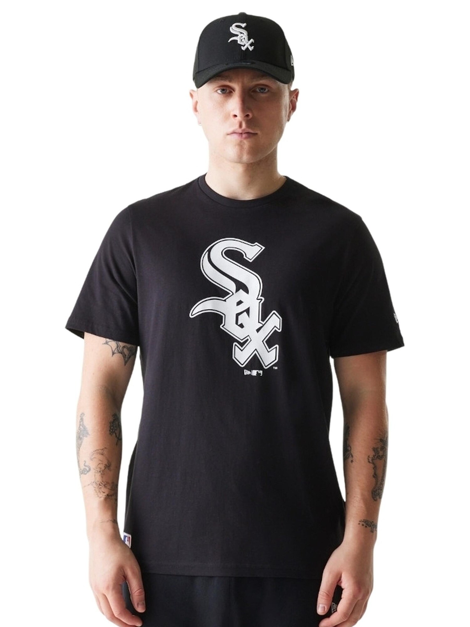 NEW ERA Camiseta 'Camiseta new era negra white sox nos mlb regular tee chiwhi' negro – imagen 1