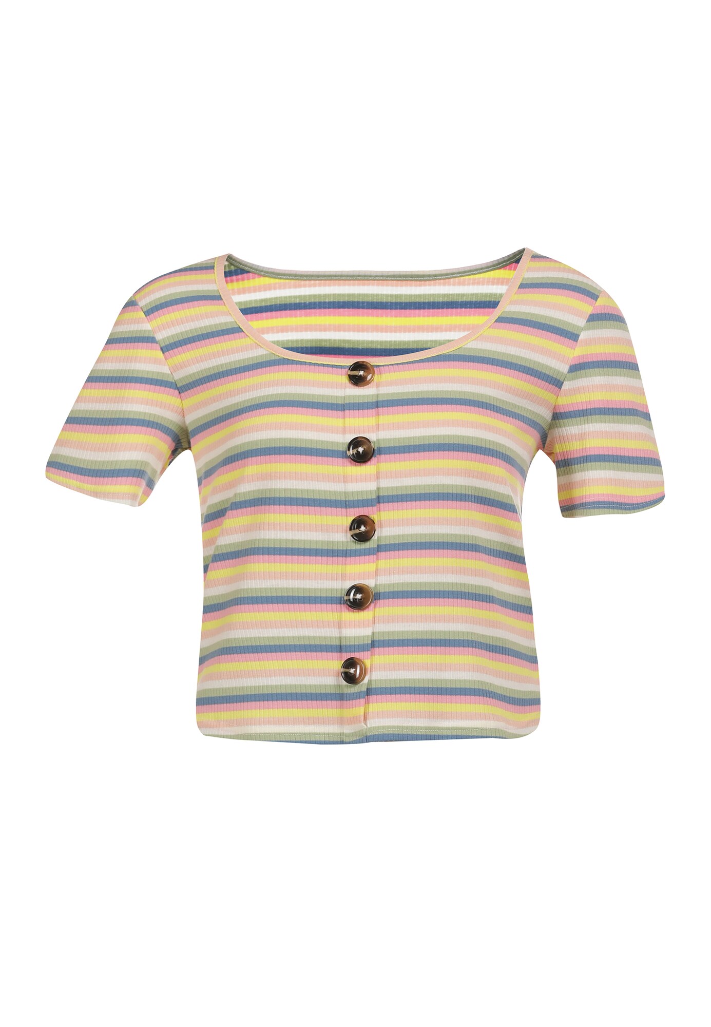 MYMO Tricou  galben / kaki / rosé / roz deschis