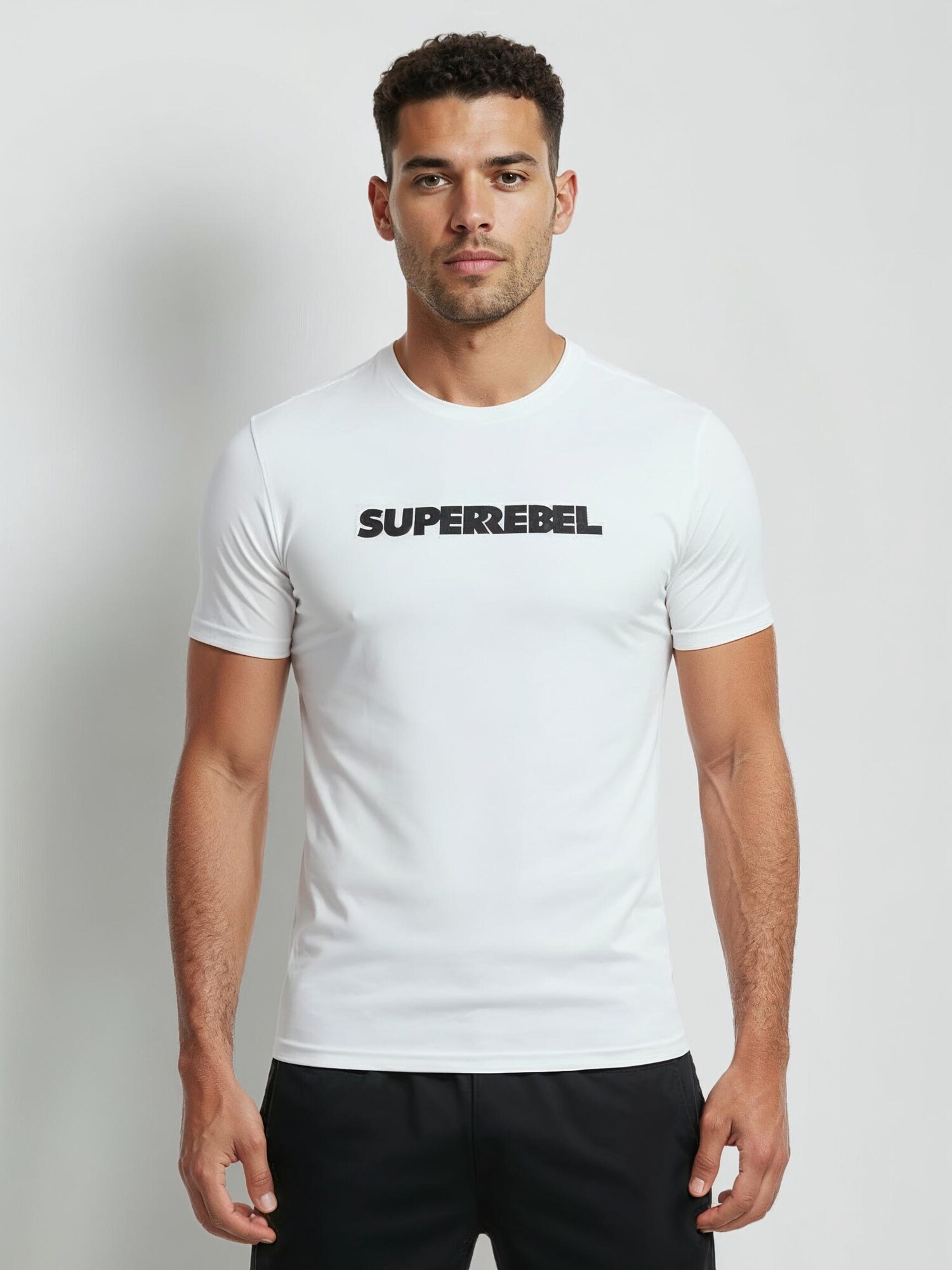 SUPERREBEL® GEAR Camiseta 'KEANU'  blanco