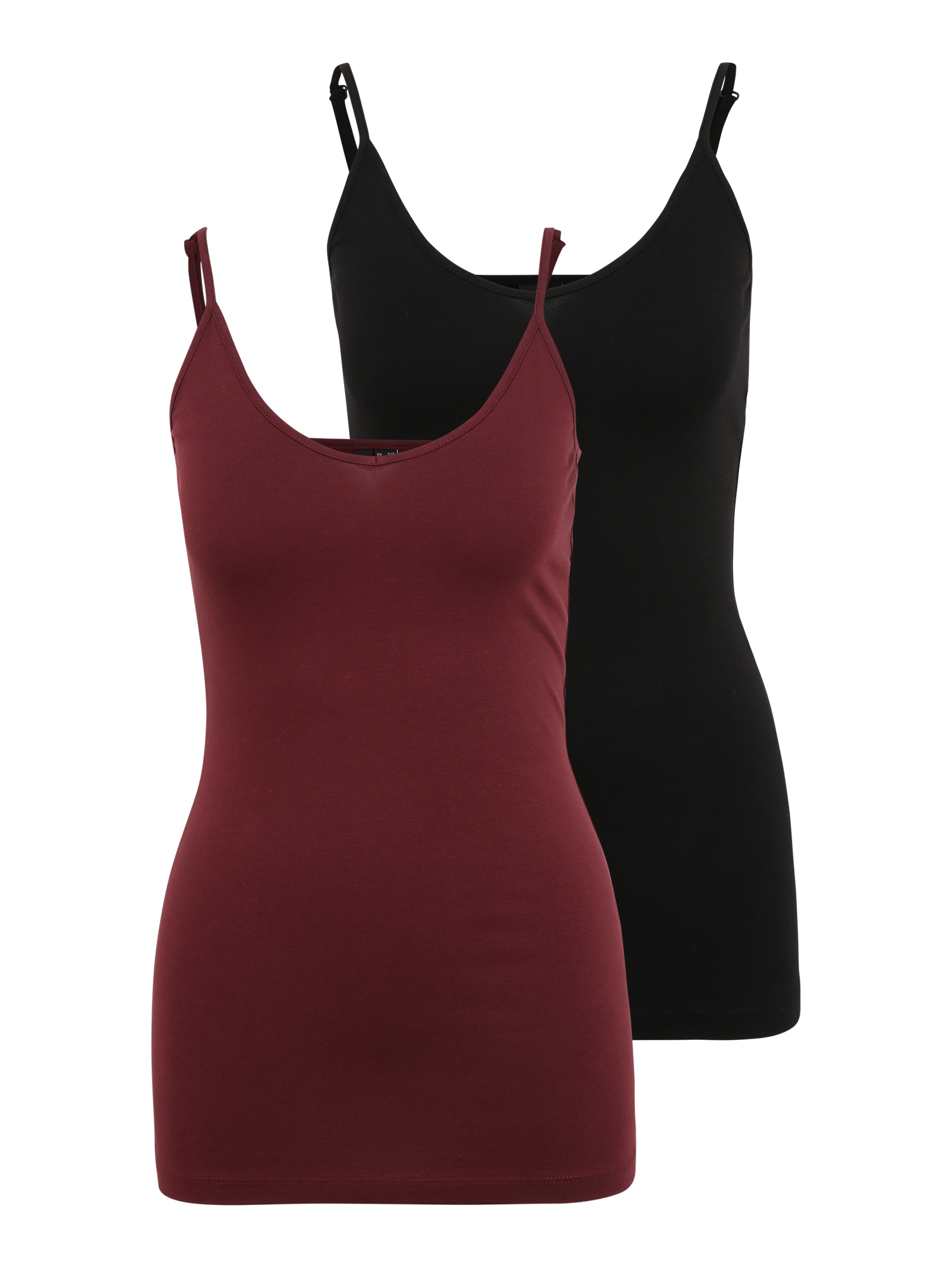 Vero Moda Tall Top 'Maxi'  cseresznyepiros / fekete akciós termékkép 1