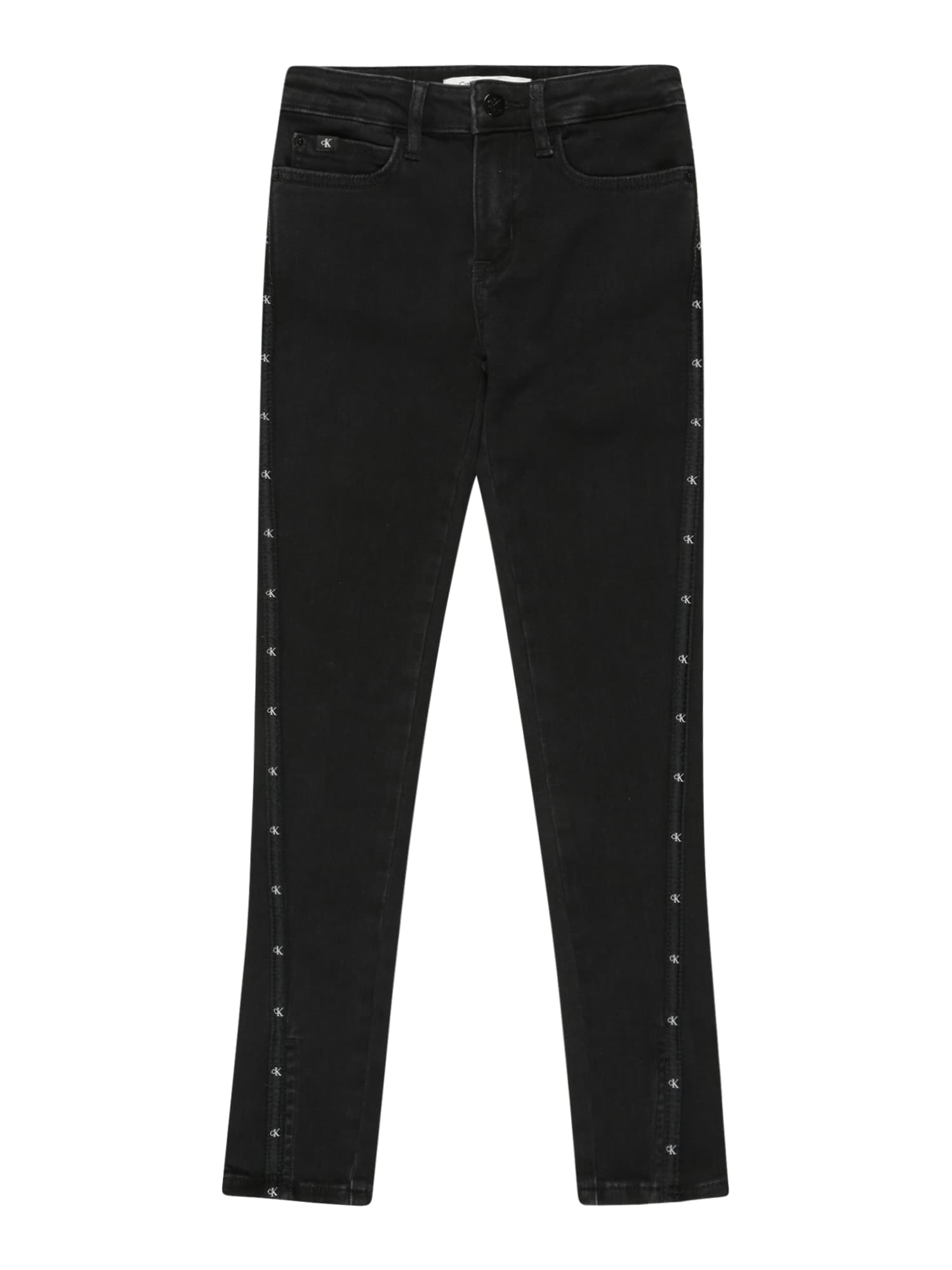 Calvin Klein Jeans Džinsi melns / balts