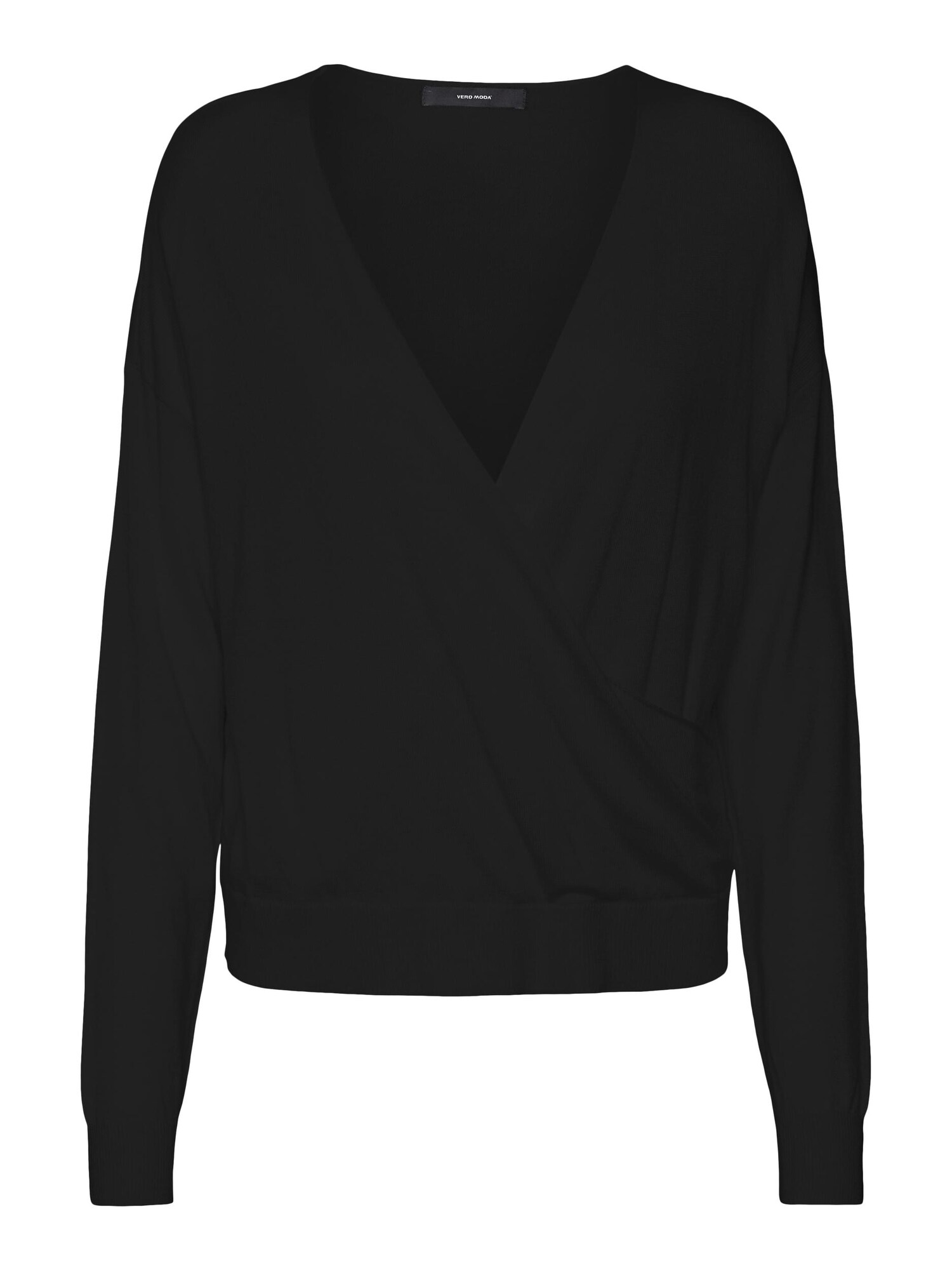 VERO MODA Pulóver 'SILKY'  fekete akciós termékkép 1