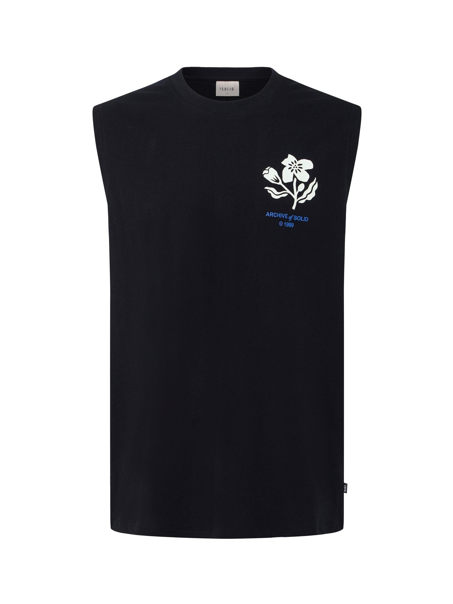 !Solid Camiseta 'SDFulton'  azul / negro / blanco