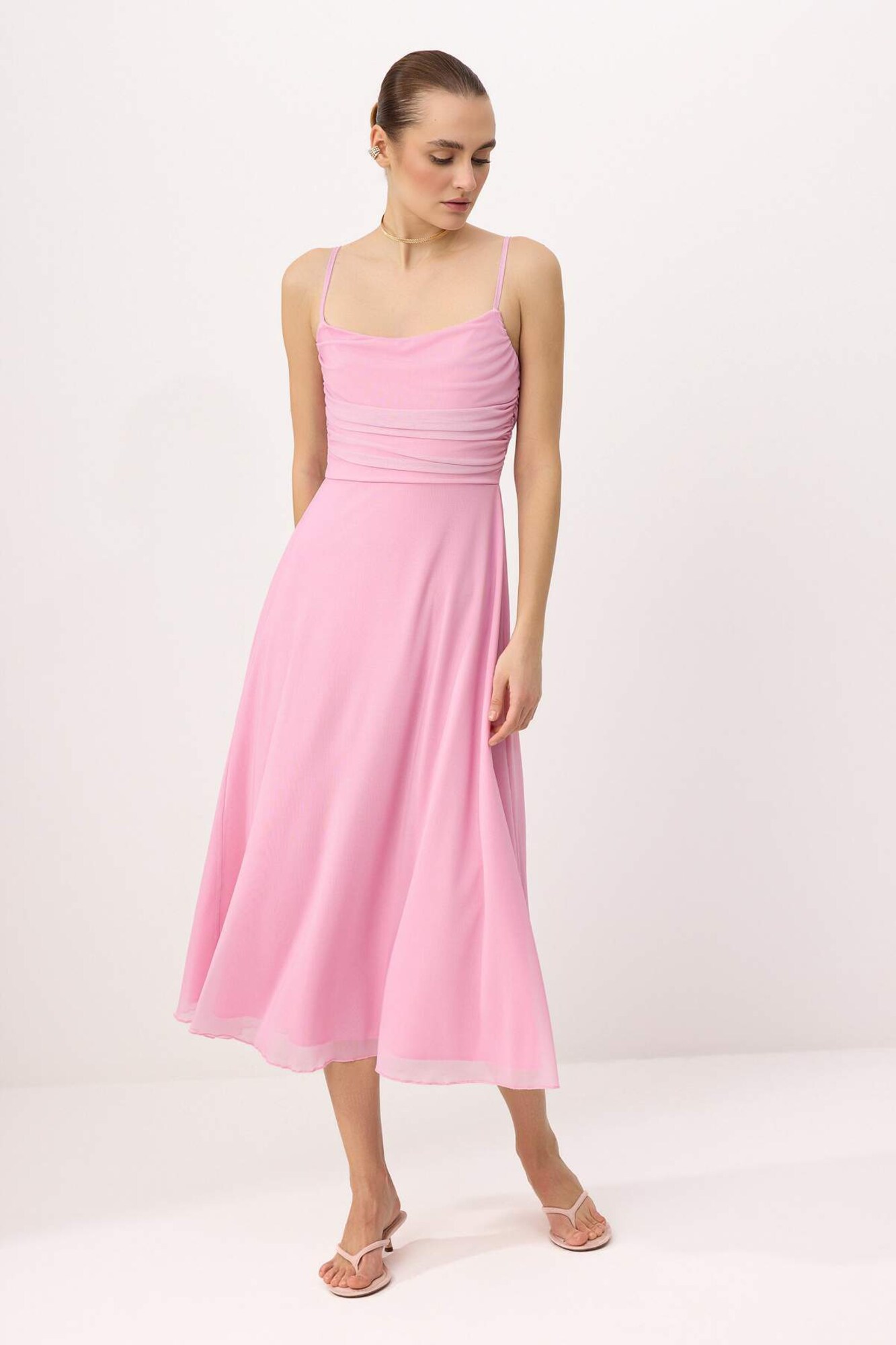 Trendyol Rochie de cocktail TWOSS26EL00369 roz