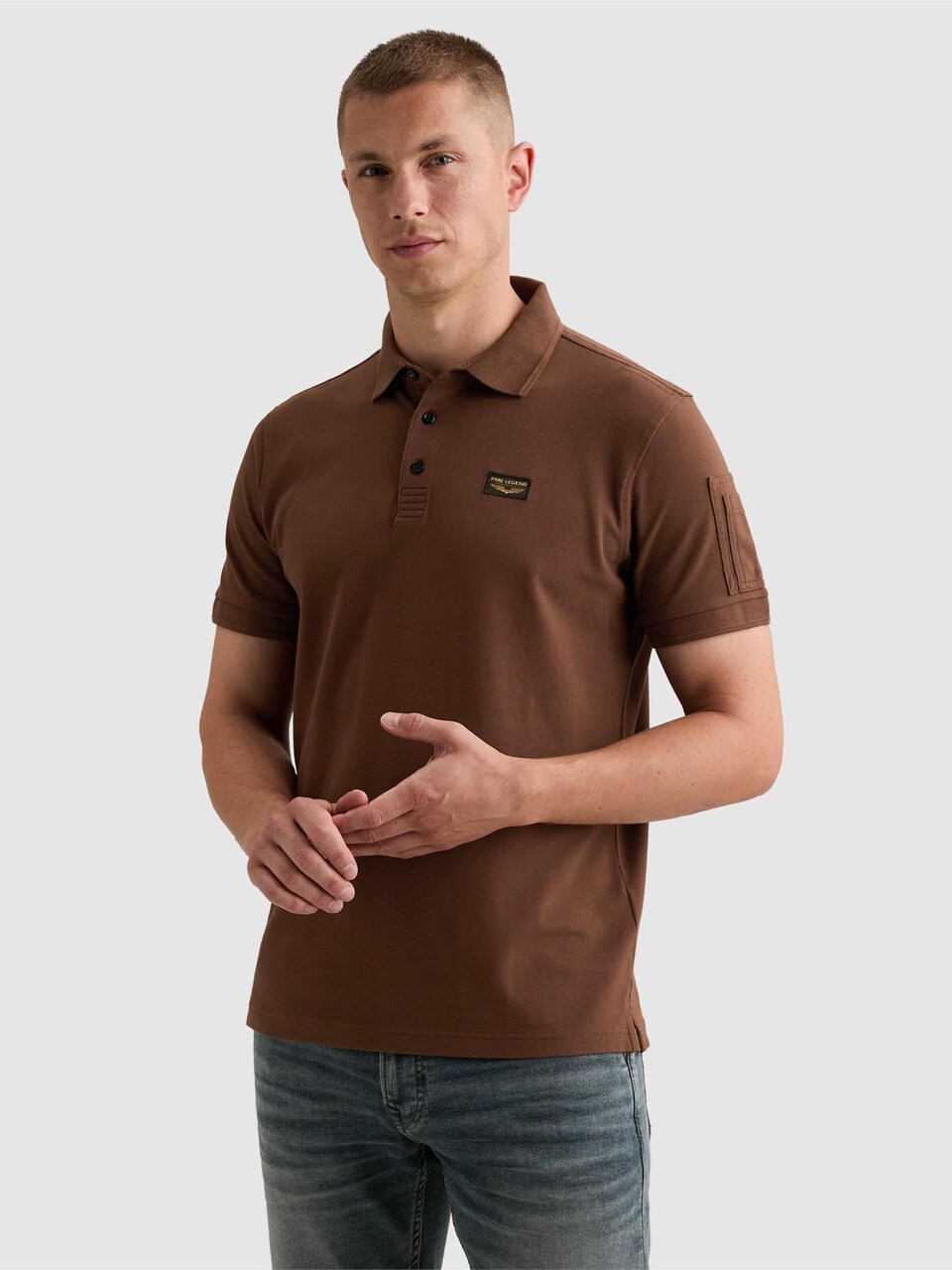 T-shirt 'American Classic polo shirt with flight pocket'