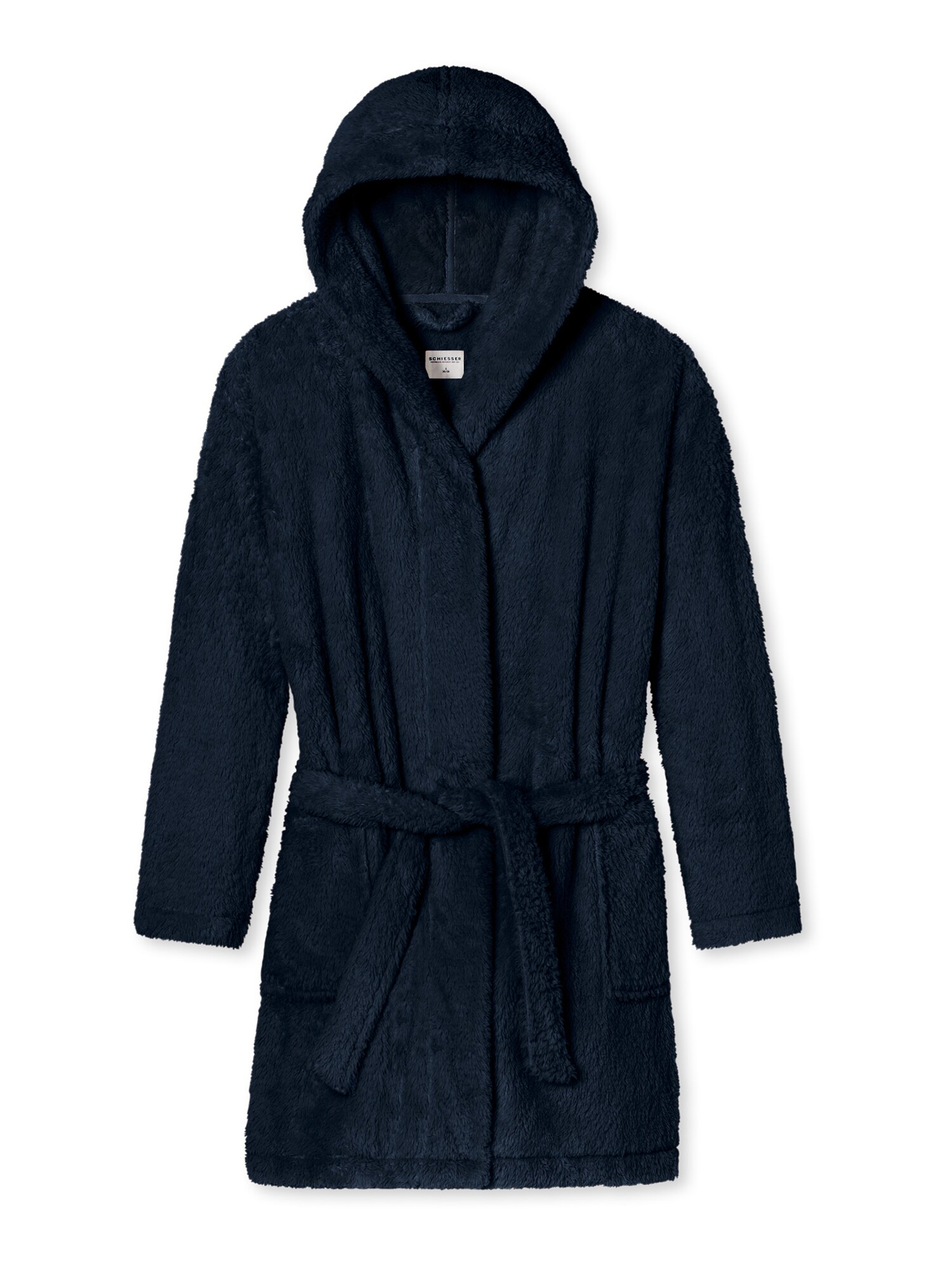 Schiesser Badjas Kort Donkerblauw