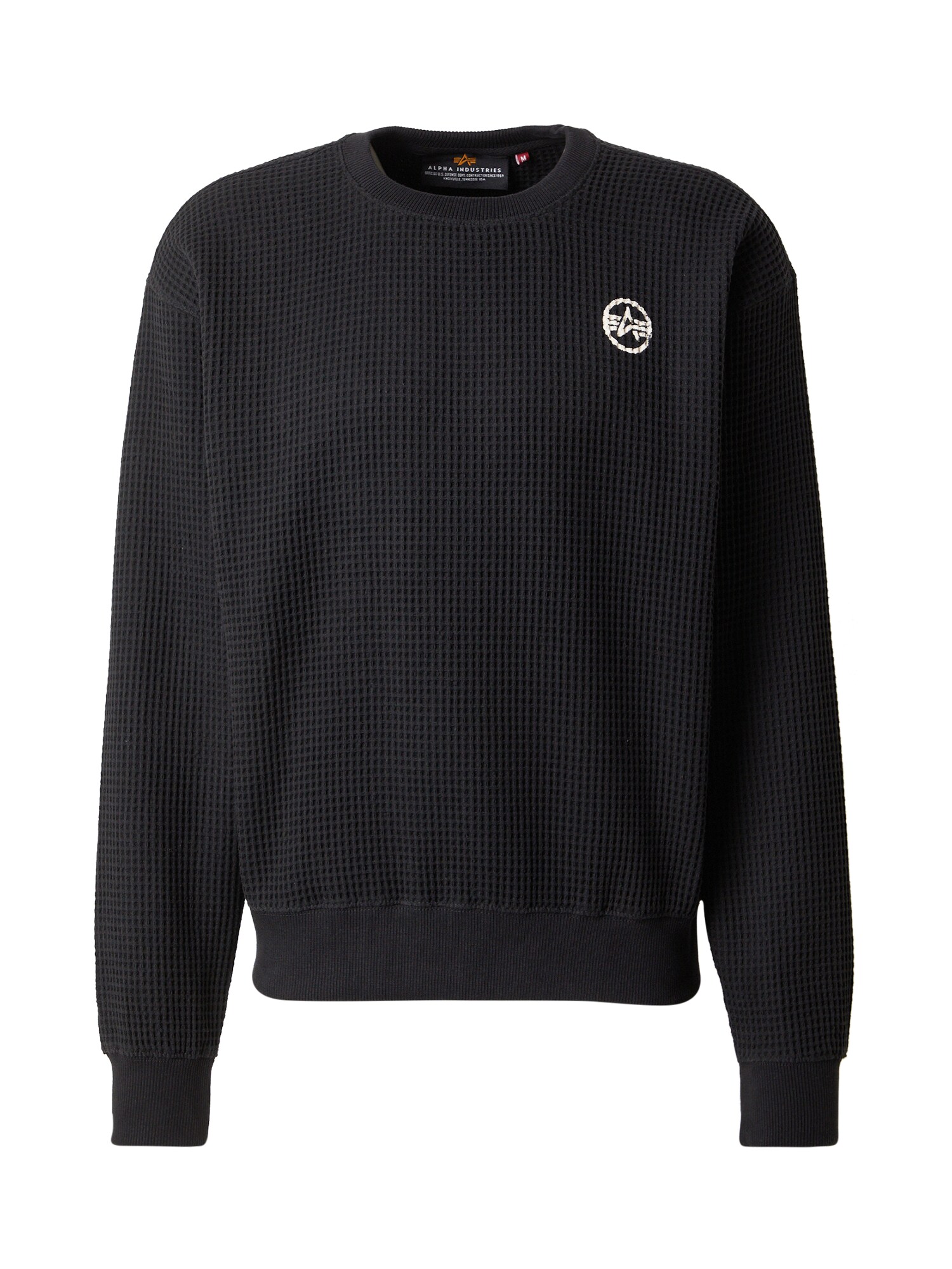 ALPHA INDUSTRIES Mikina 'Studio'  čierna / biela