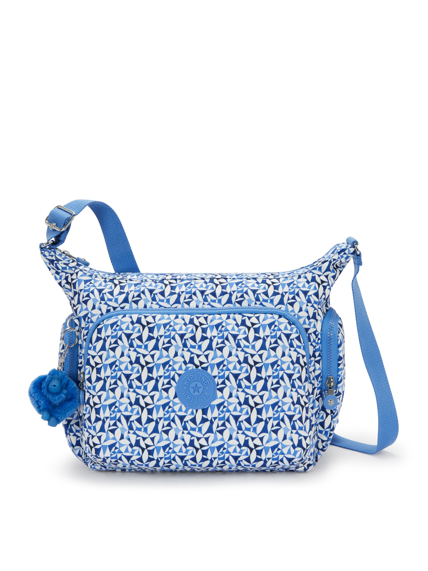 KIPLING Geantă de umăr Gabb  bleumarin / azuriu / alb