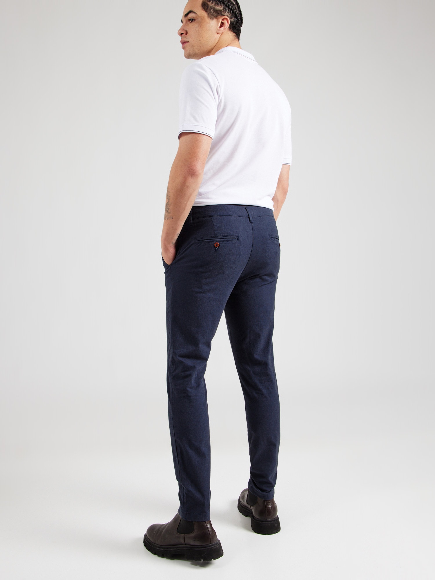 JACK & JONES Chino nohavice 'JPSTMarco JJErik' námornícka modrá (obrázok 3)