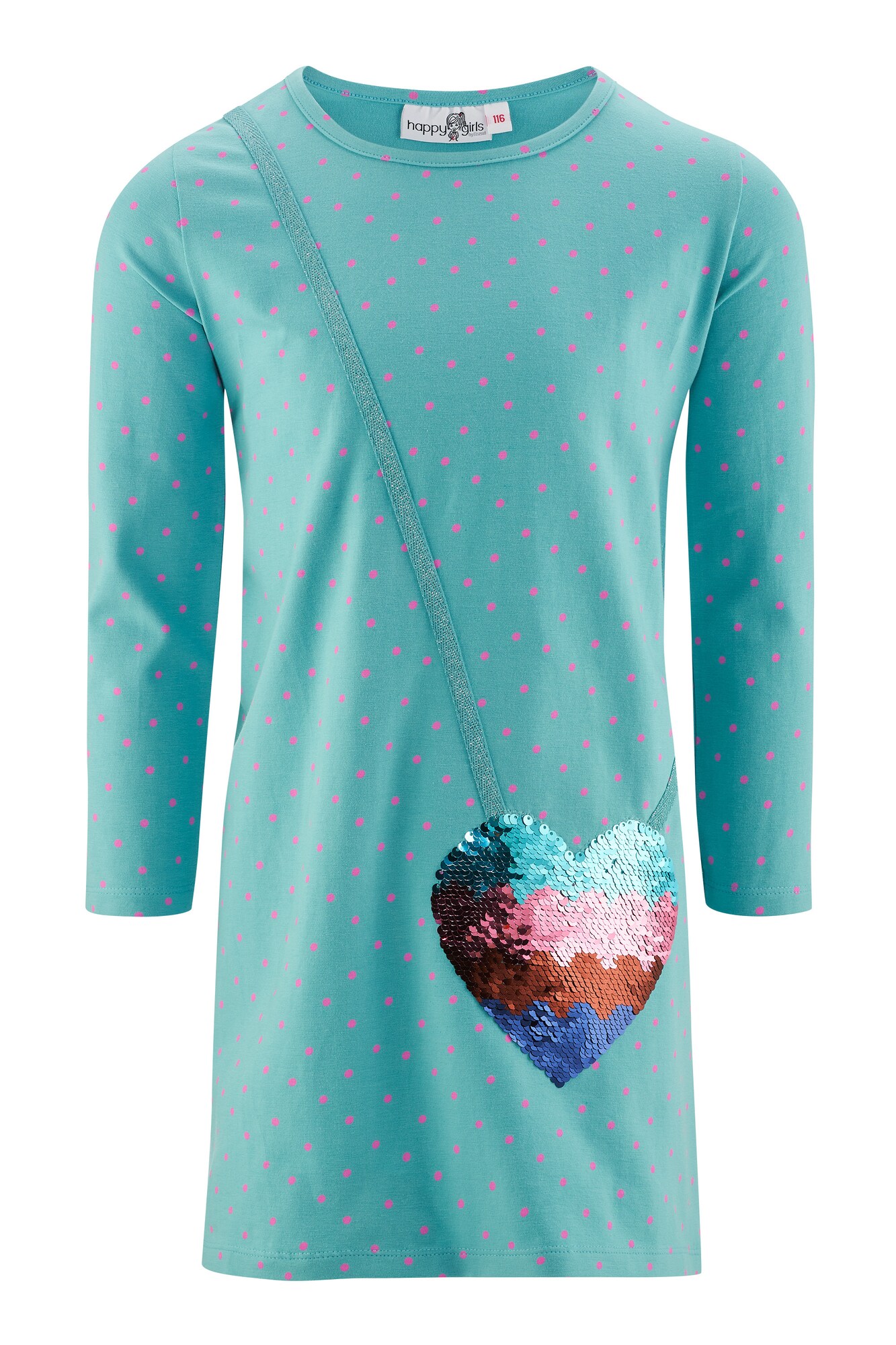 happy girls Rochie  albastru aqua / albastru regal / roz / negru