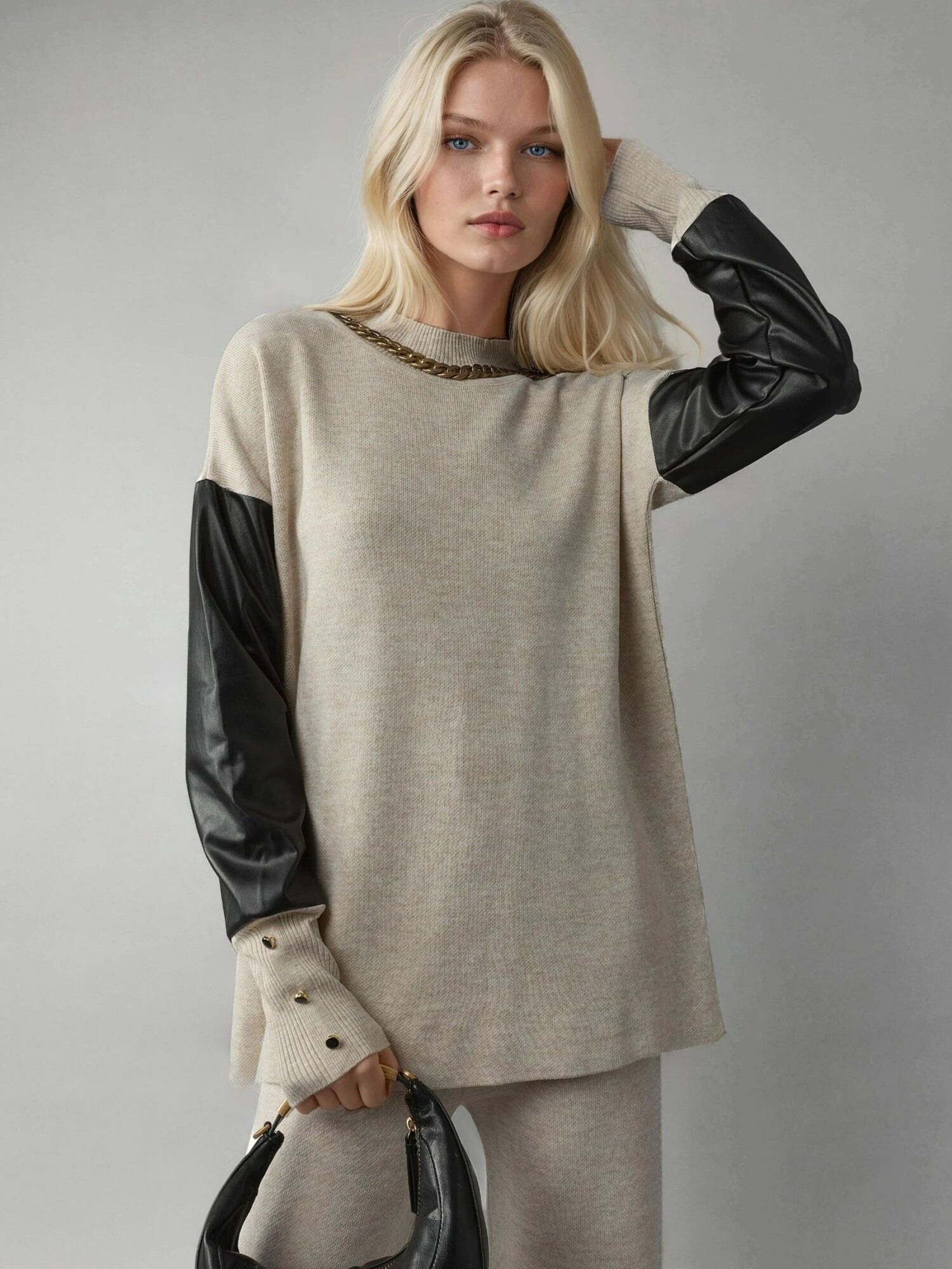 My fashion Pulover 'Pullover' kameno siva