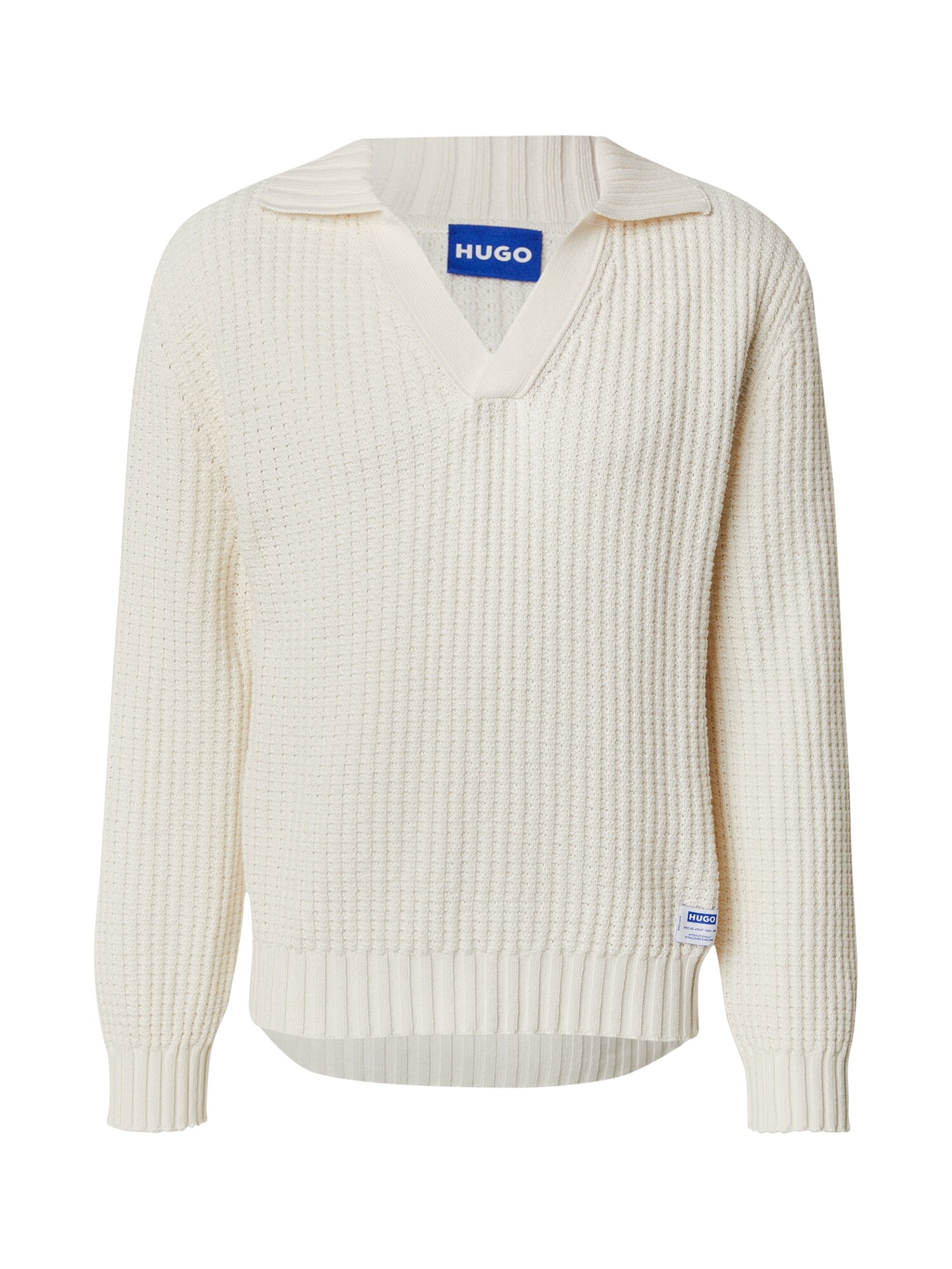 HUGO Pulover Spiro  alb