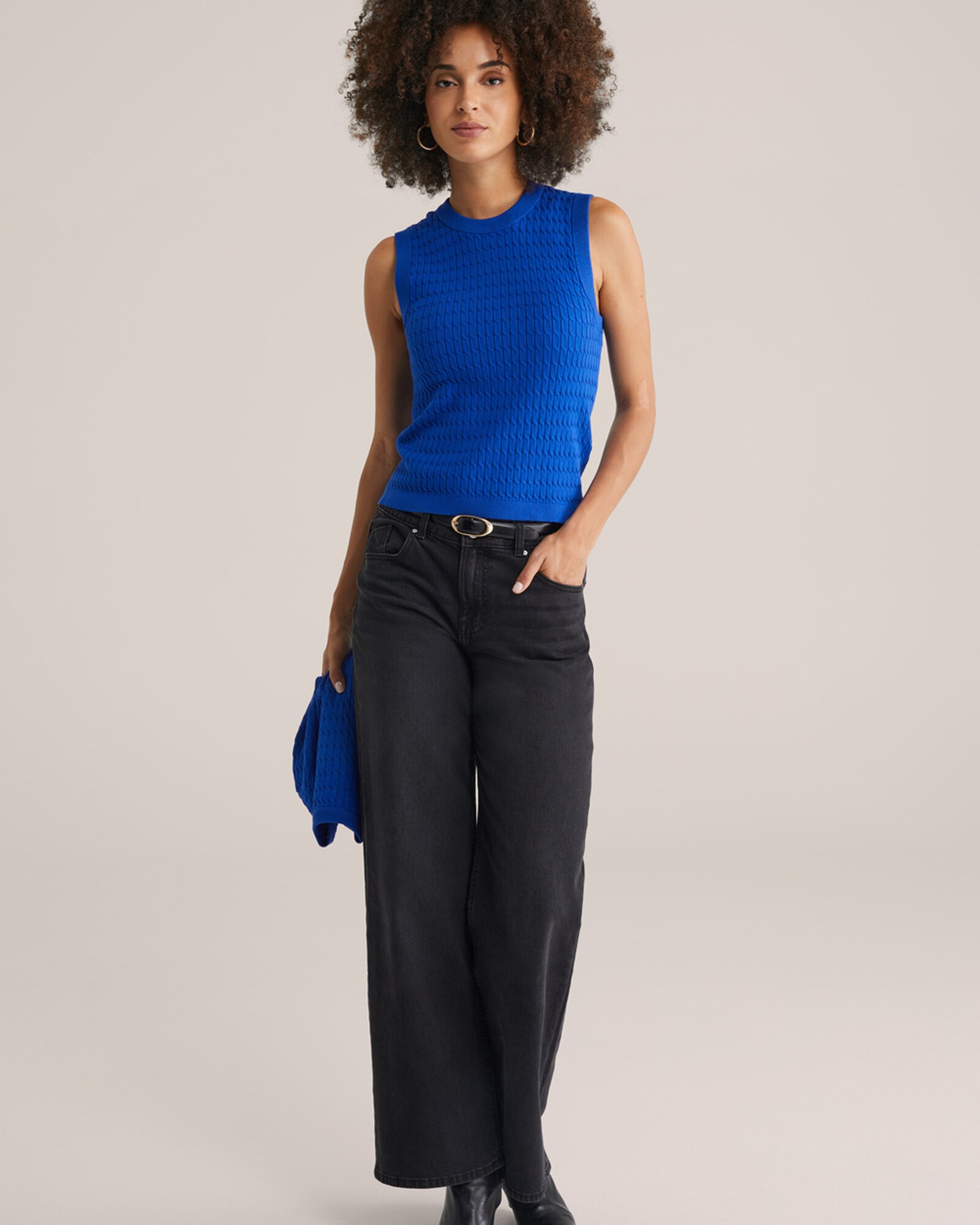 Thumbnail - WE Fashion Set: Strickjacke und Stricktop