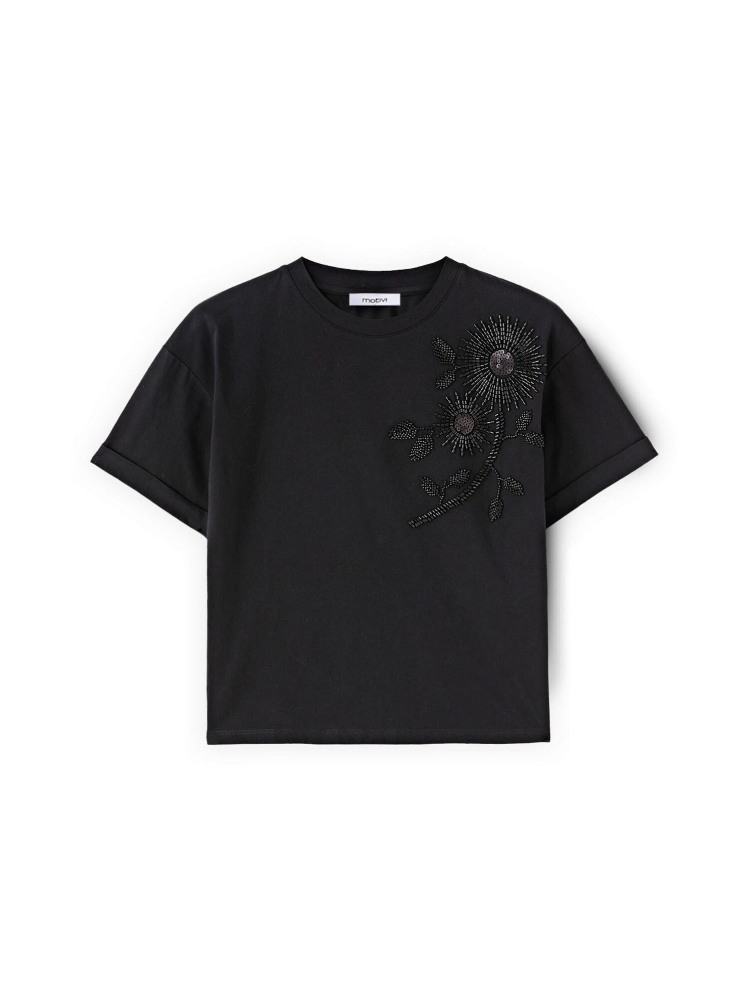 MOTIVI Camiseta  negro