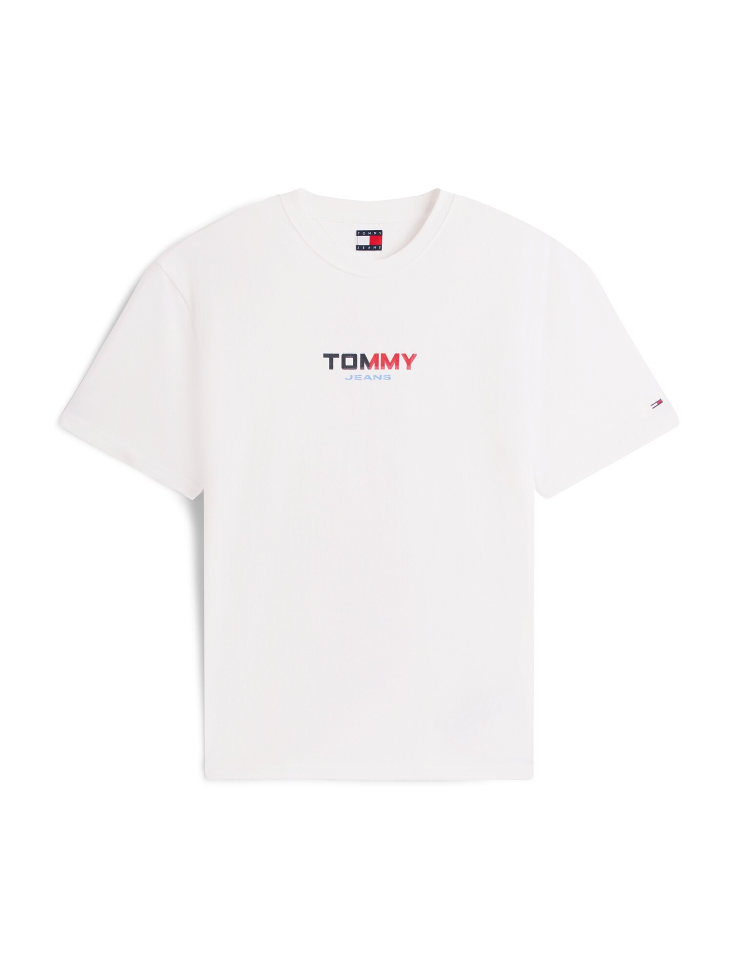 Tommy Jeans Tricou  bleumarin / albastru deschis / roșu / alb