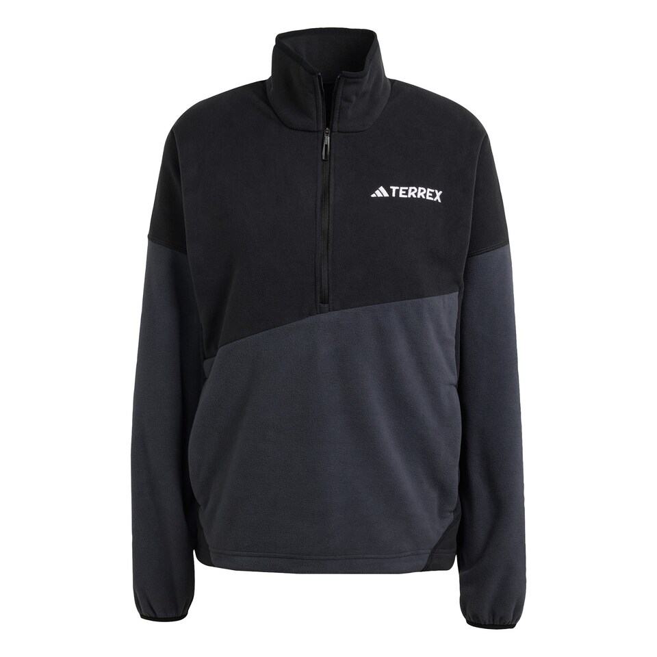 Sporttröja 'Multi Climawarm Fleece' mörkgrå / svart