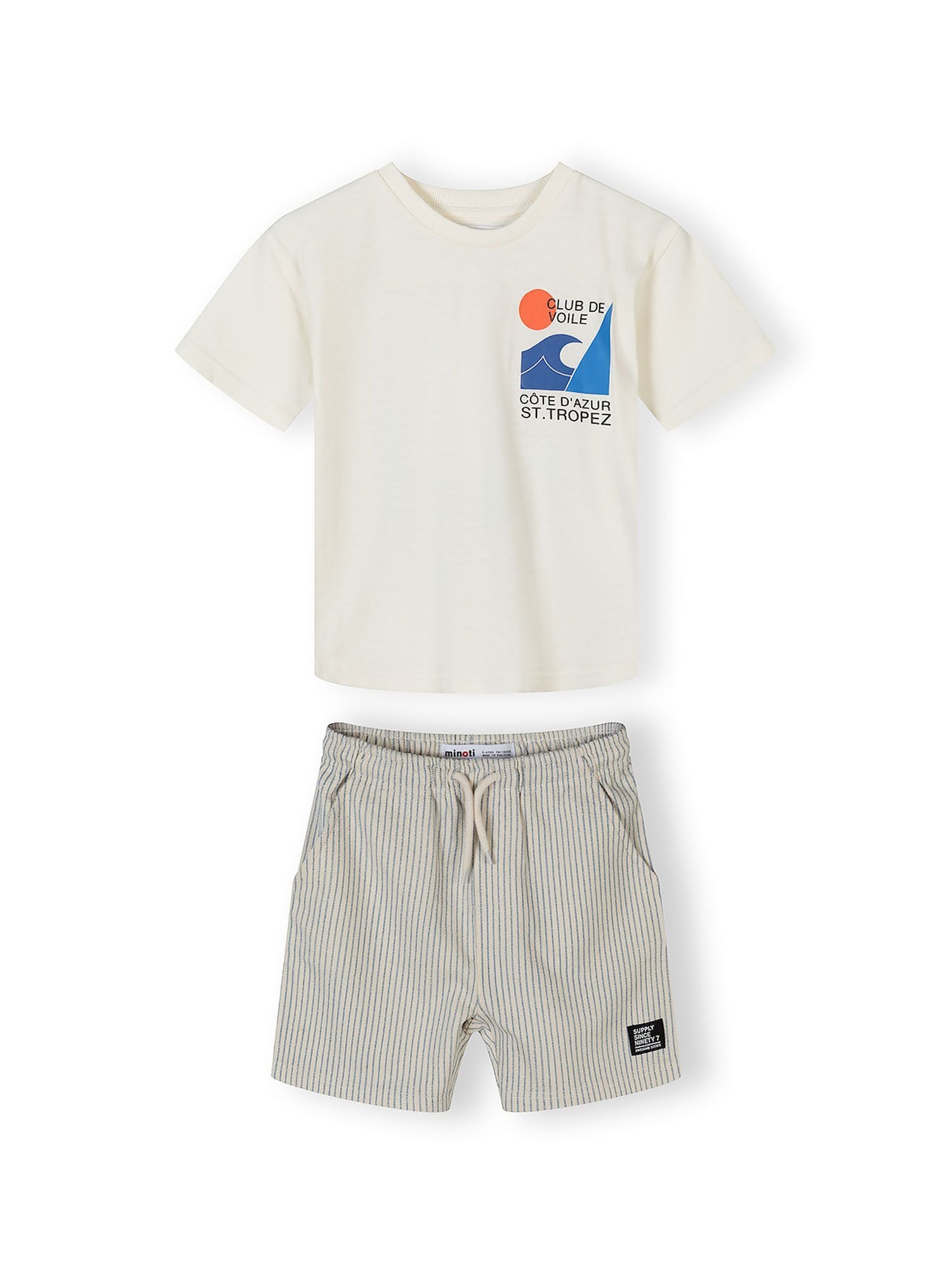 MINOTI Set fildeş / bleumarin / azur / portocaliu închis