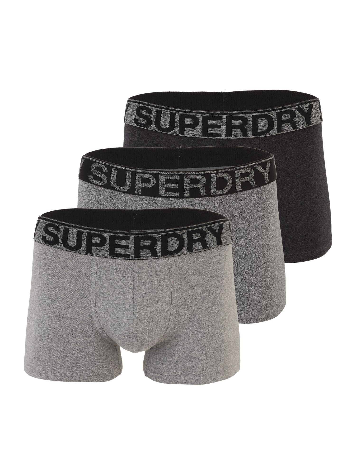 Superdry & Co Boxeri  gri / gri metalic / gri amestecat