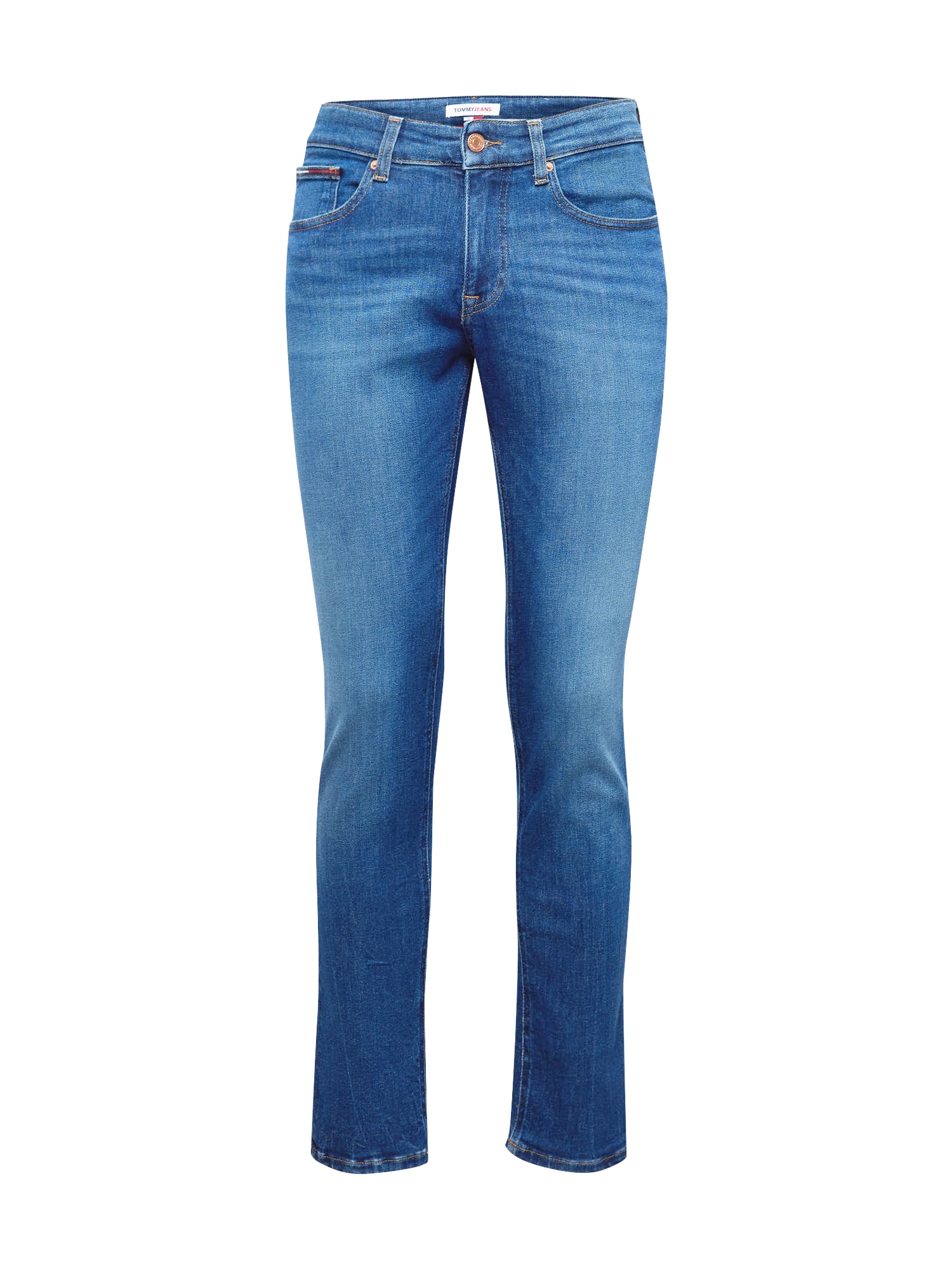 Tommy Jeans Jeans 'SCANTON'  bleumarin / albastru denim / roșu intens / alb natural