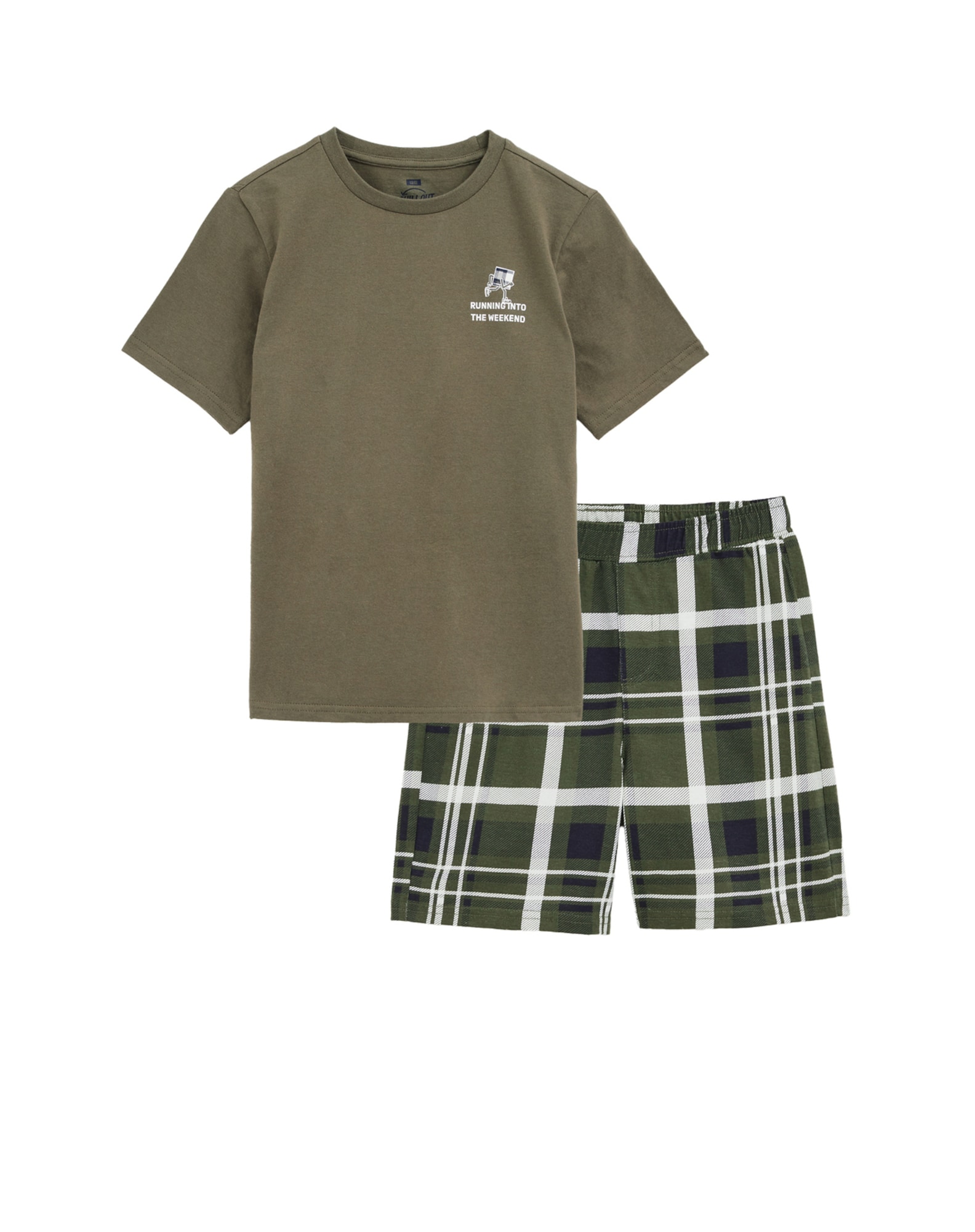 WE Fashion Ruhák alváshoz  khaki / olíva / fekete / fehér akciós termékkép 1