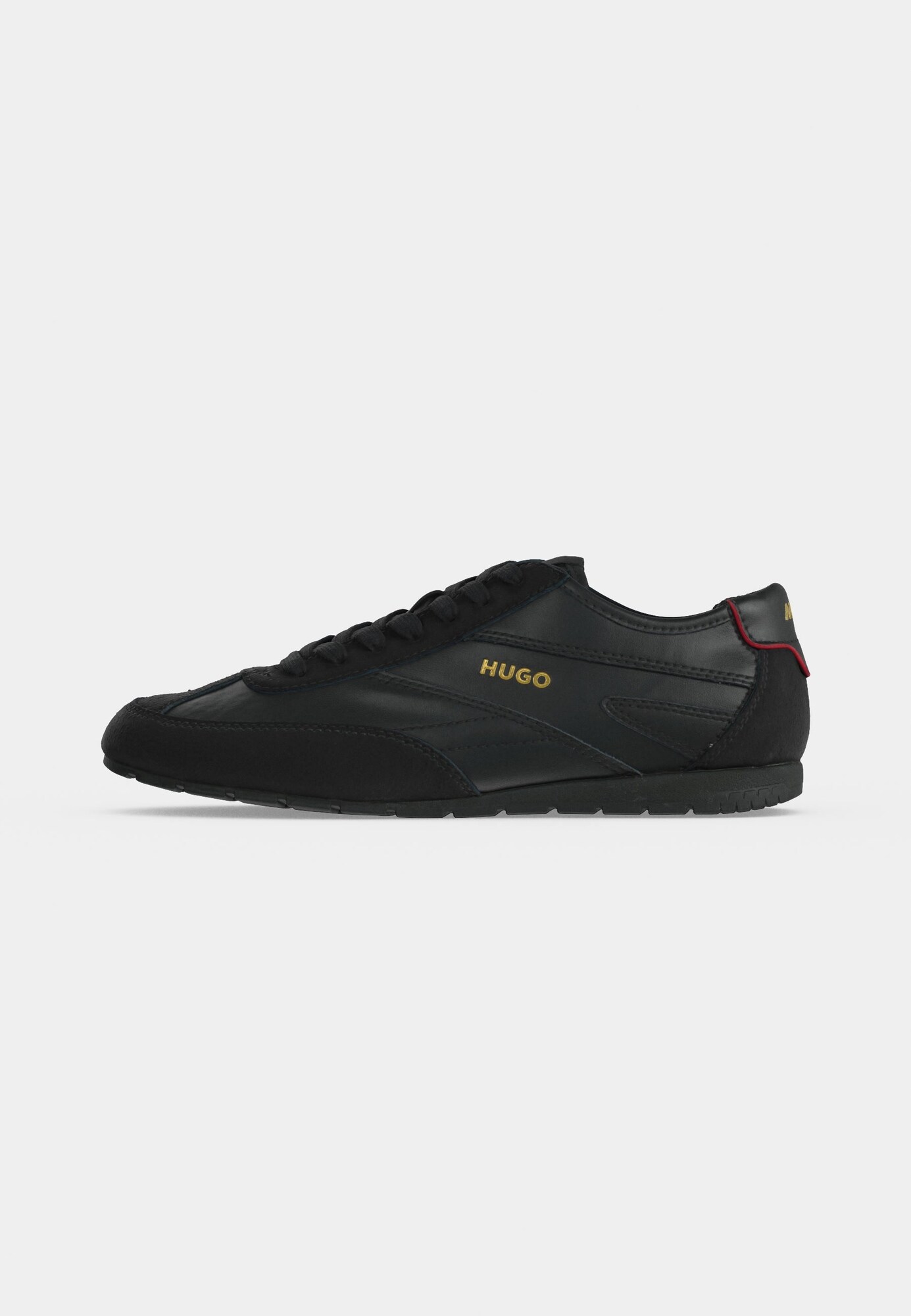 HUGO Sneaker low Lytton auriu / negru
