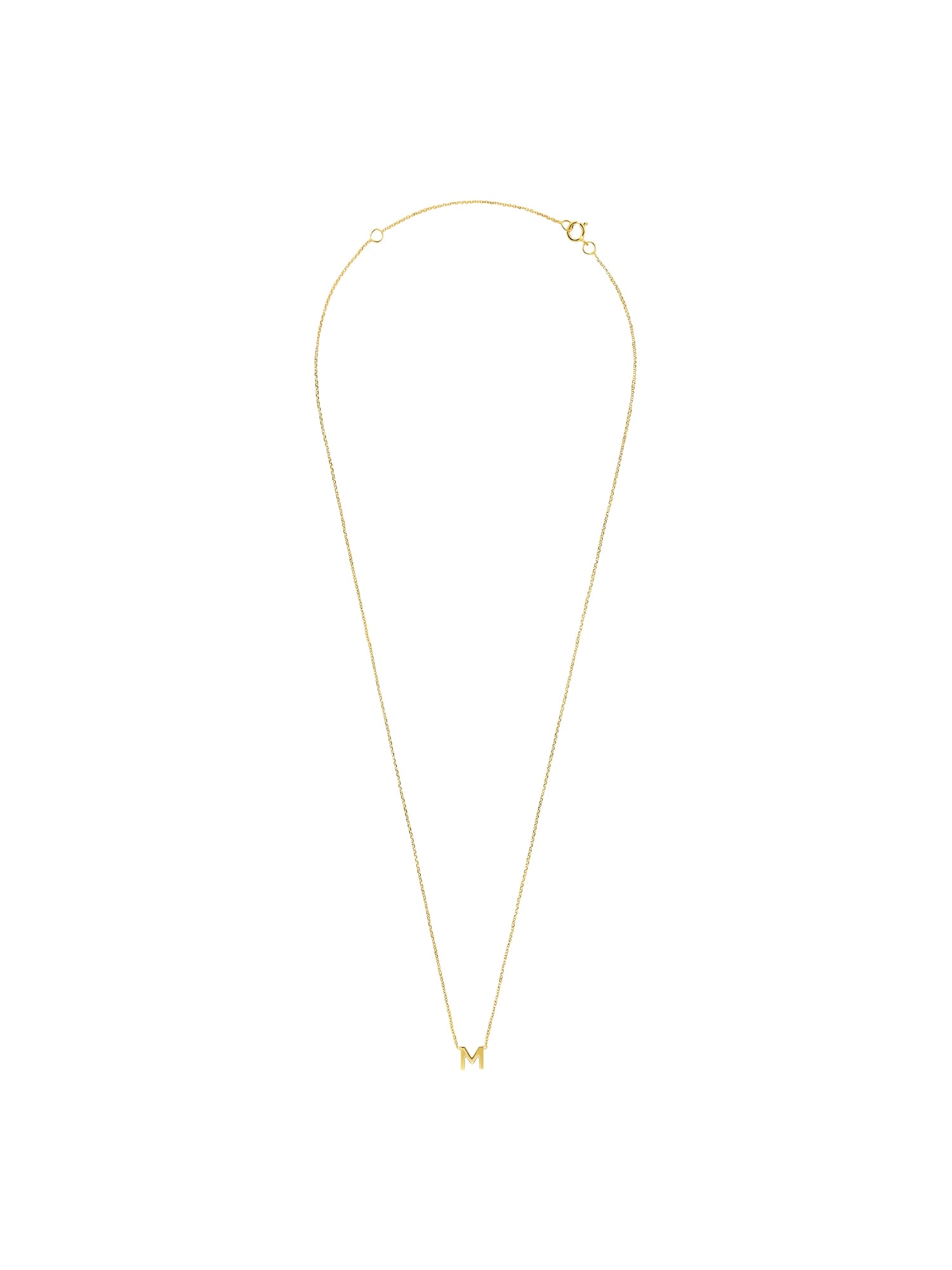 Lucardi Ketting 'Buchstabe' Goud