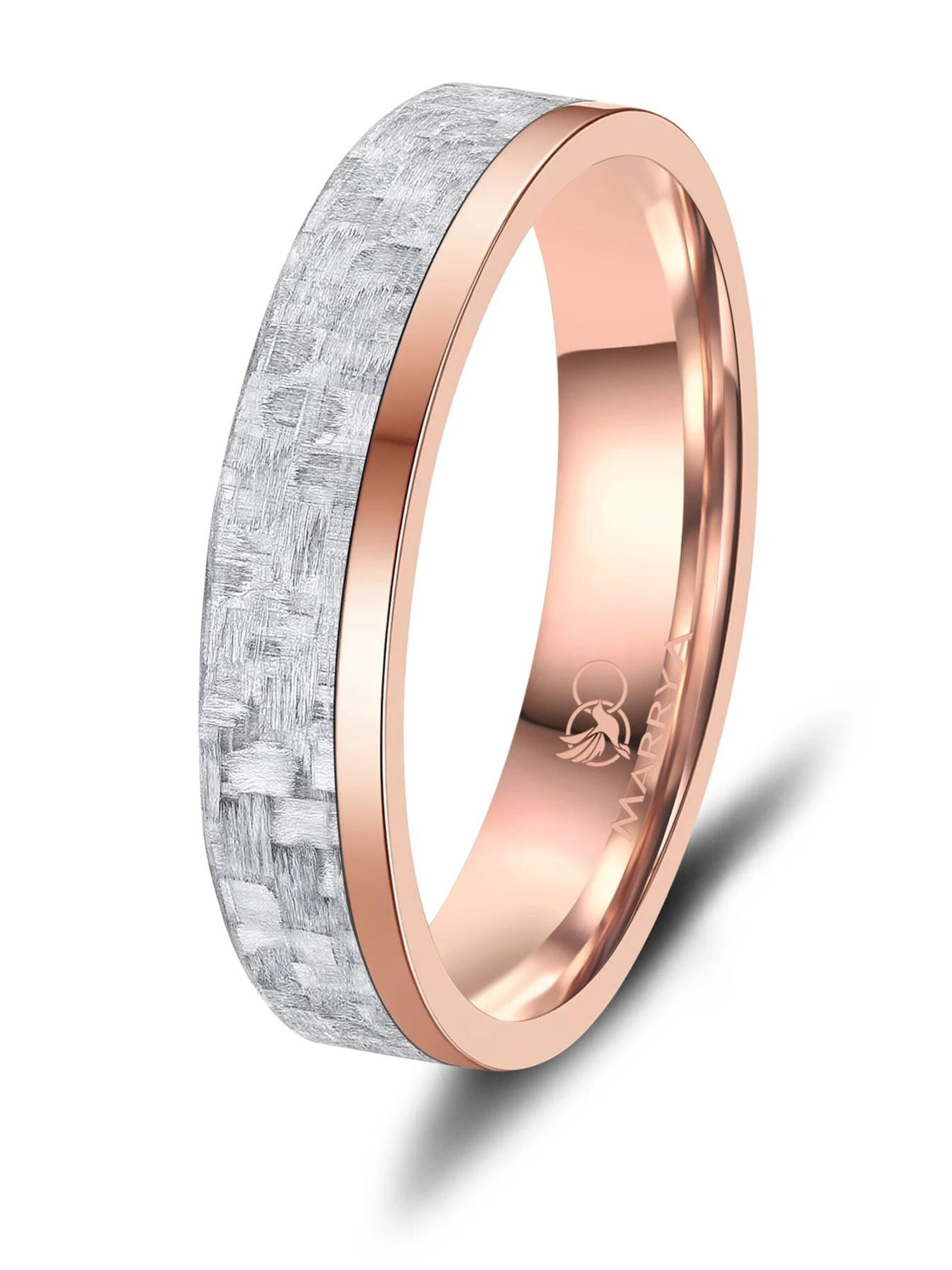 MARRYA Ring 'MARRYA CA-21 Eheringe aus Carbon' dam