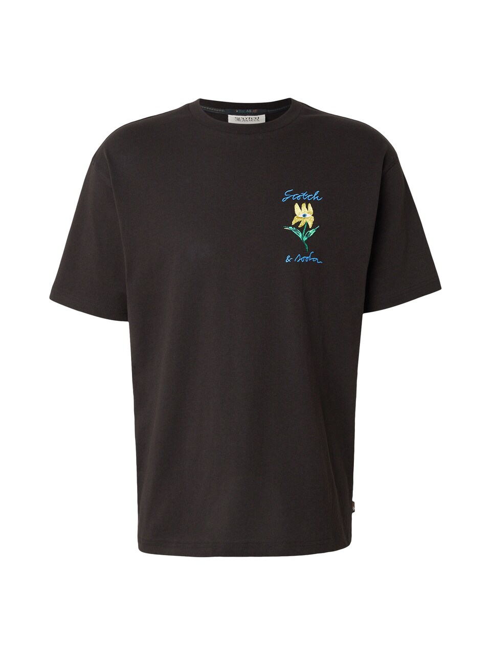 T-shirt ljusblå / gul / svart