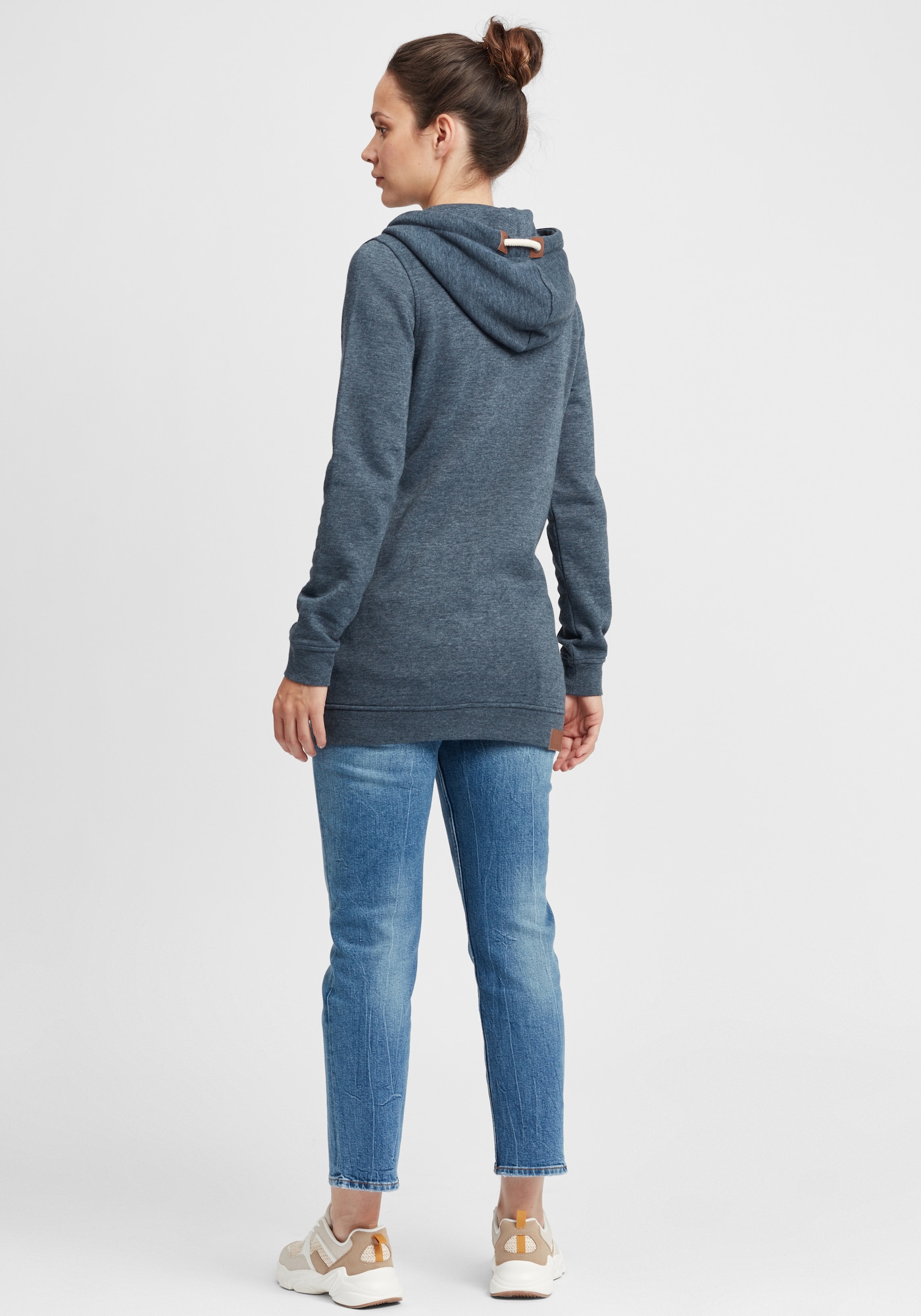 Thumbnail - Kapuzensweatjacke 'Vicky Zip Hood Long'