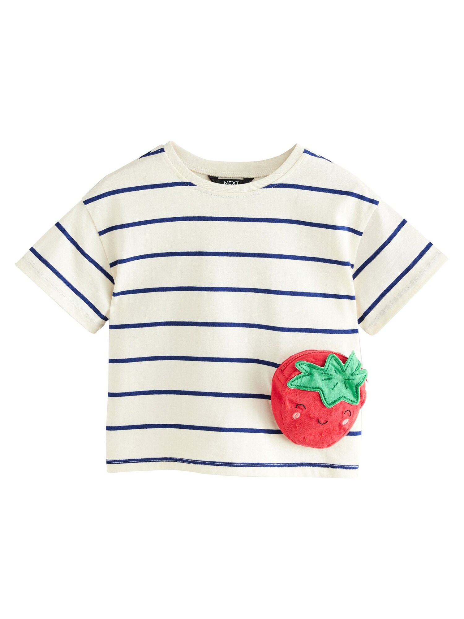Next Tricou  bleumarin / verde / roșu / alb natural