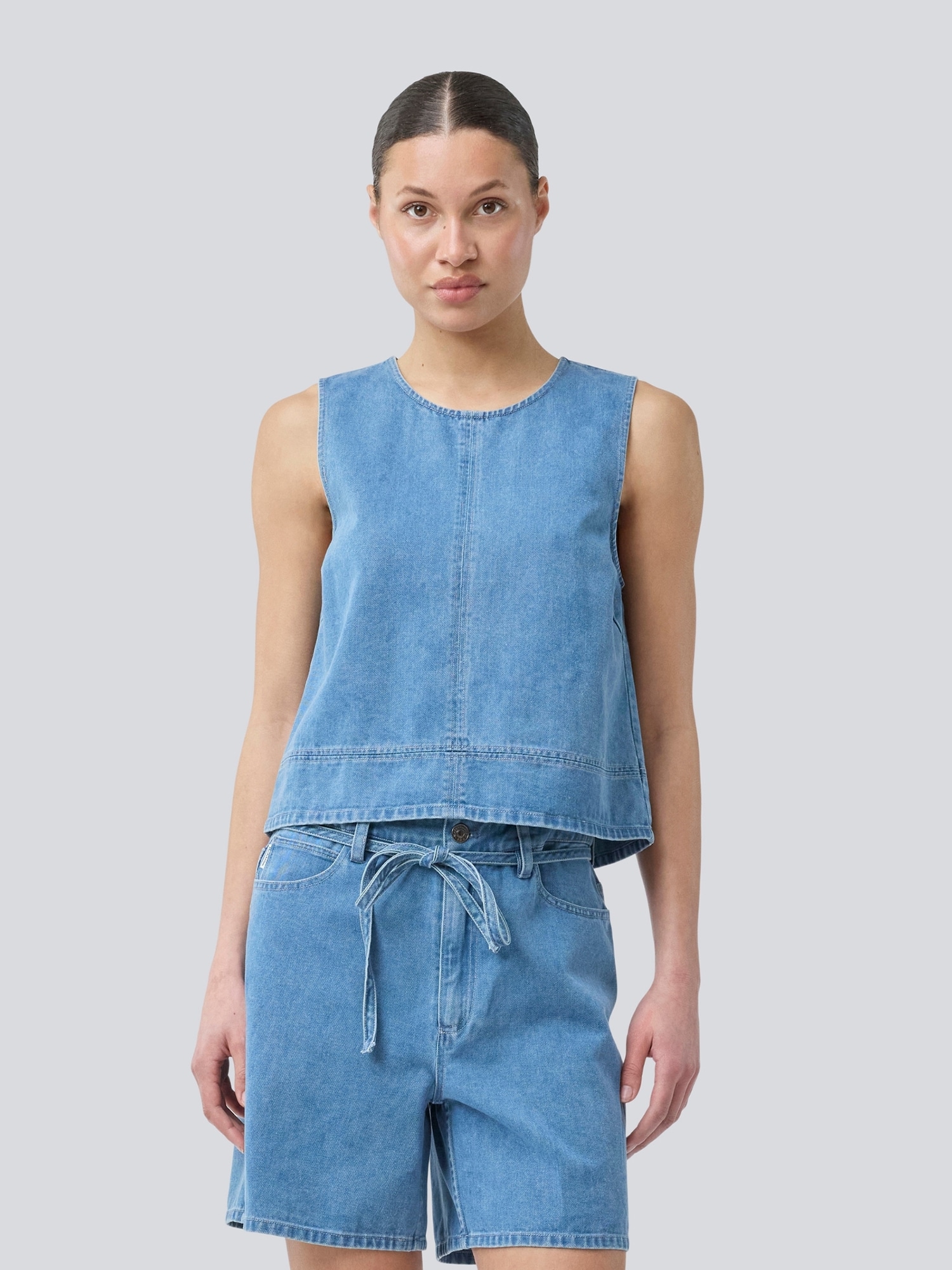 modström Top 'Naoma' kék farmer termék 2. képe