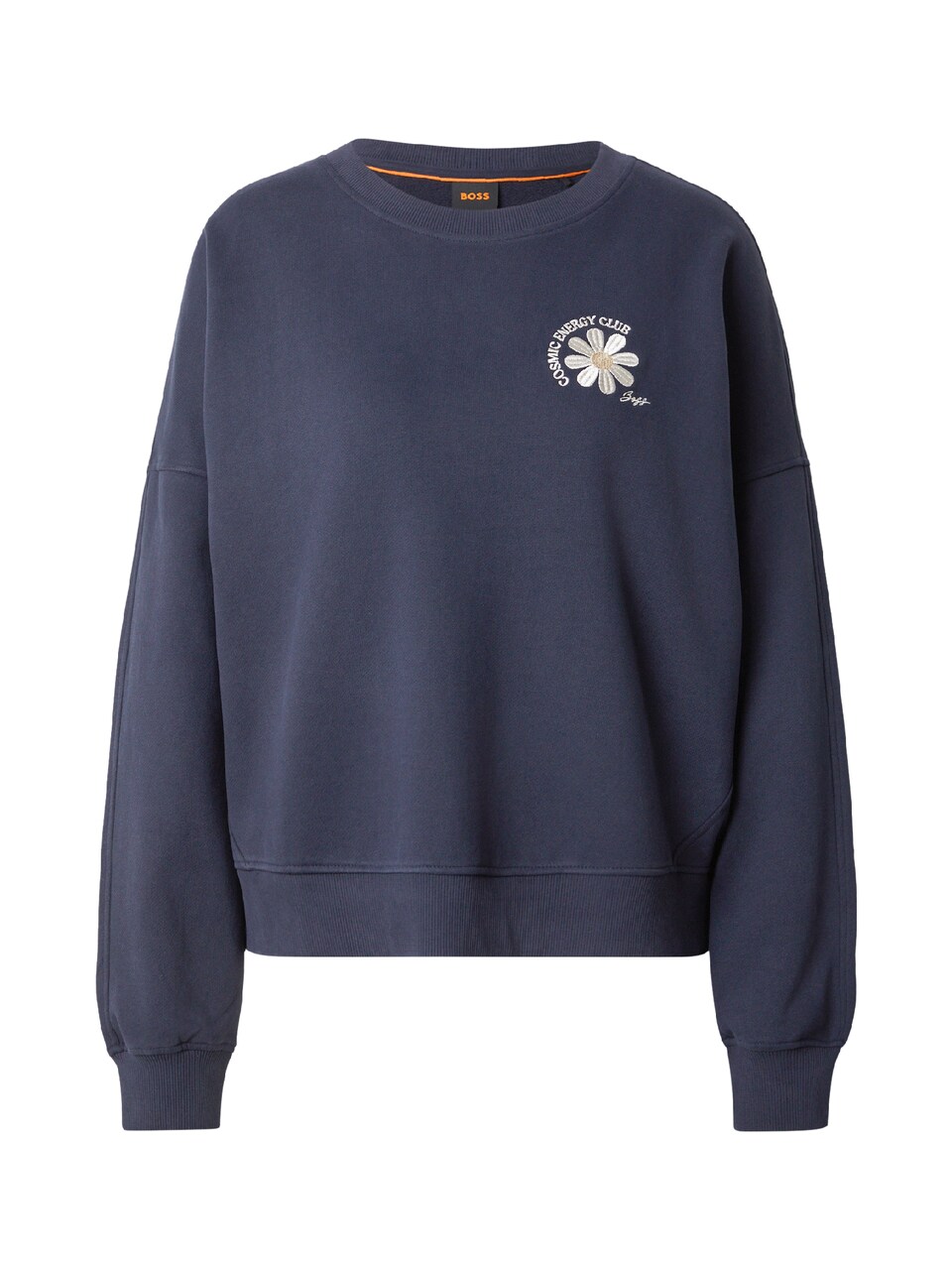 Sweatshirt 'C_Ever_6' marinblå / ljusgul