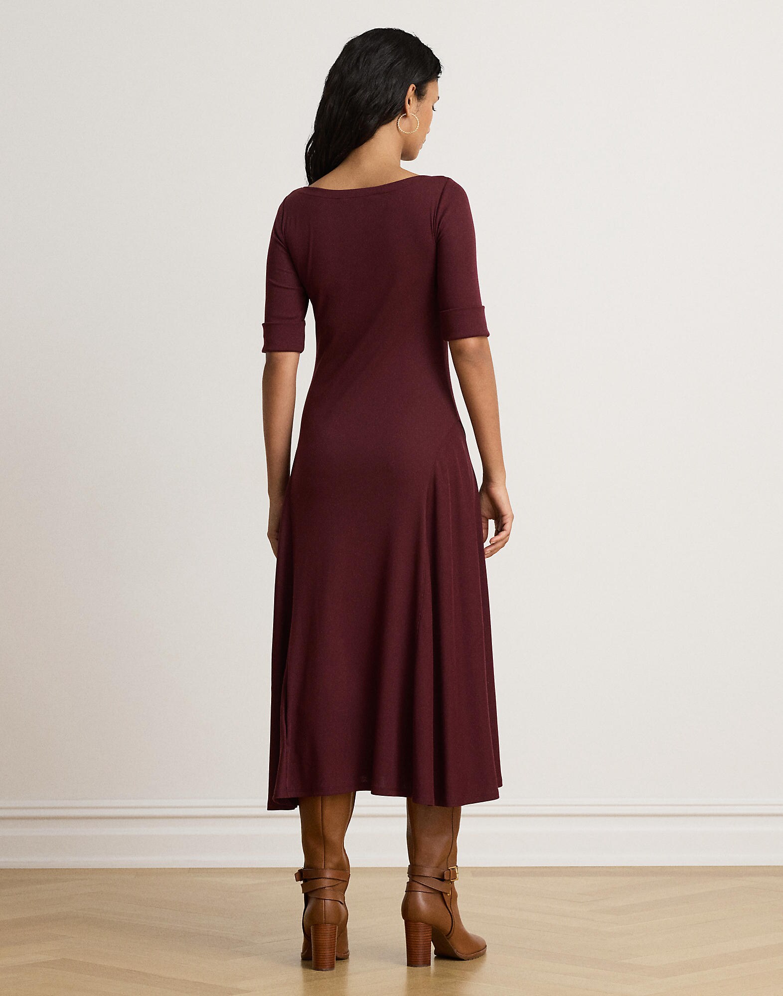 Lauren Ralph Lauren Vestido  borgoña – imagen 7
