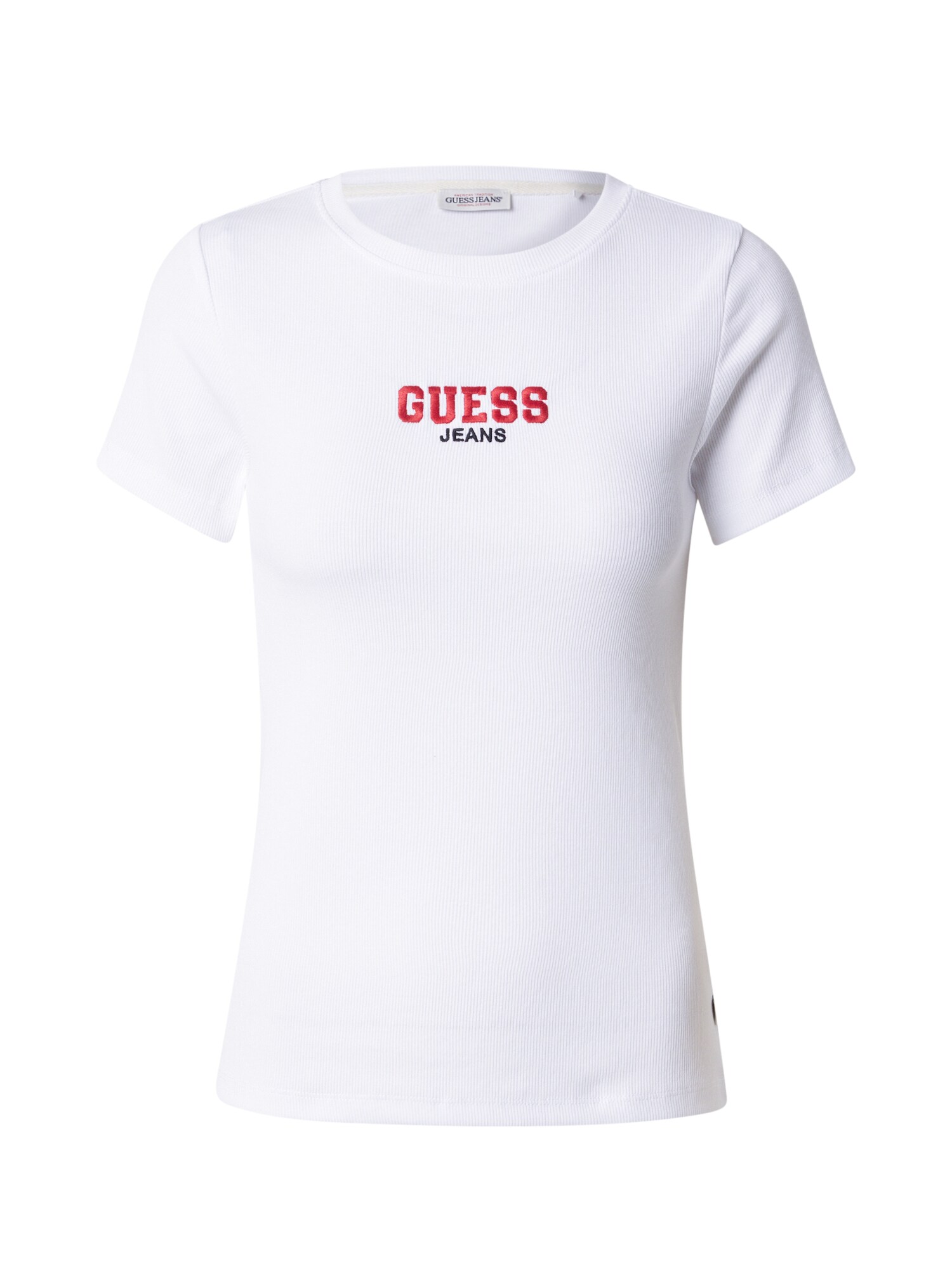 GUESS JEANS Tricou  roșu / negru / alb
